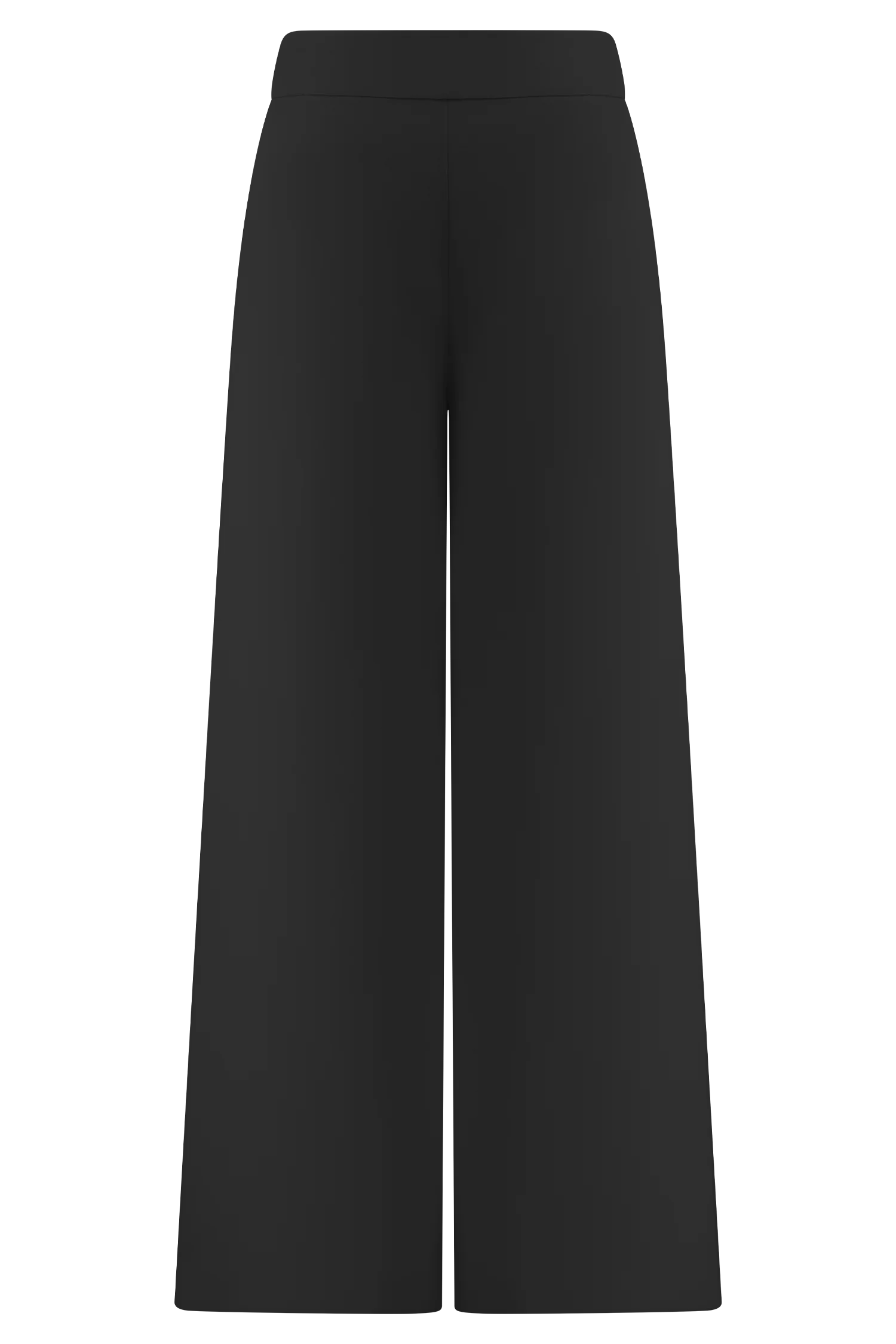 Raya Mid Rise Wide Leg Linen Pant - Black
