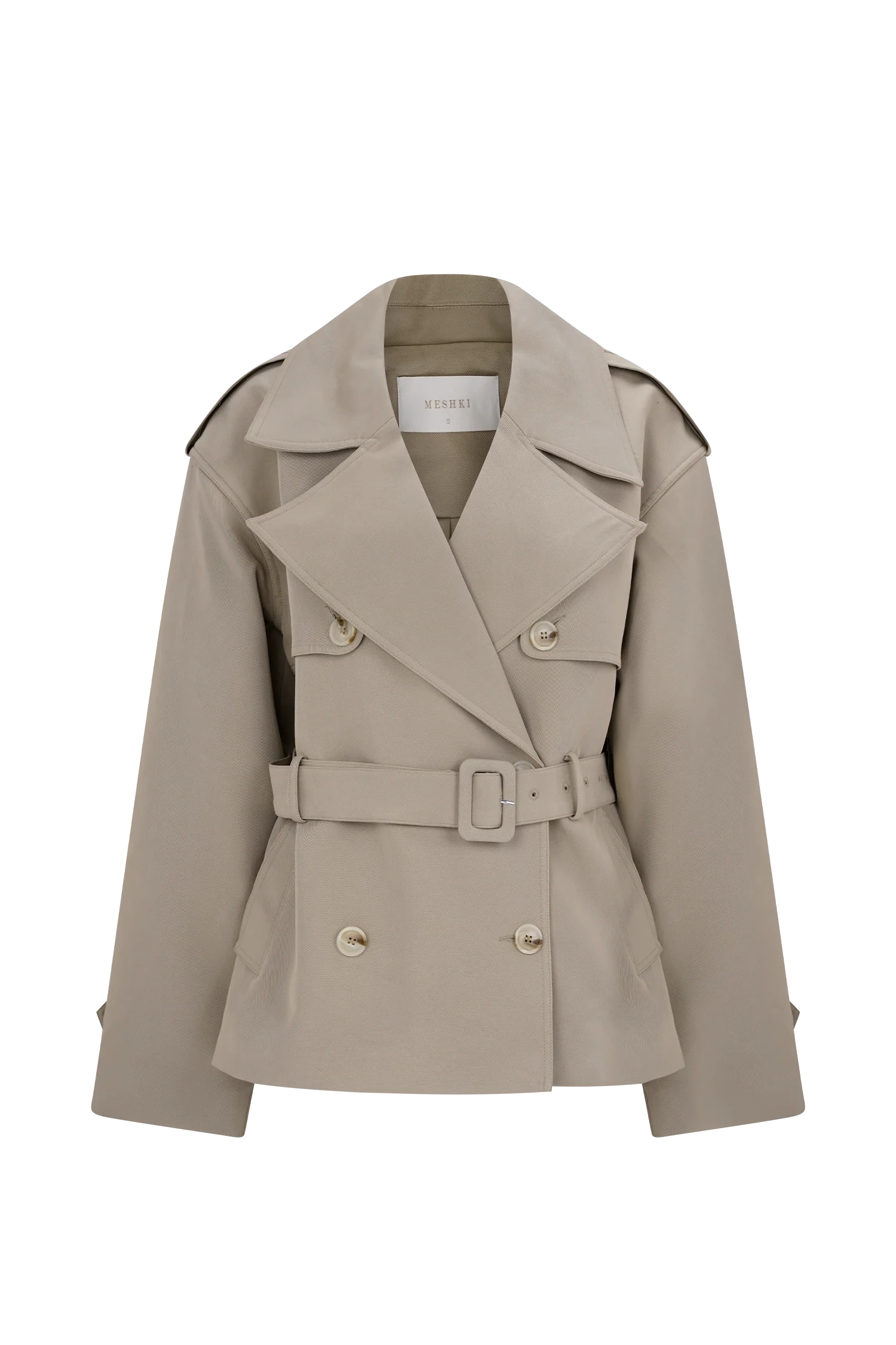 Alden Short Trench Jacket - Pebble