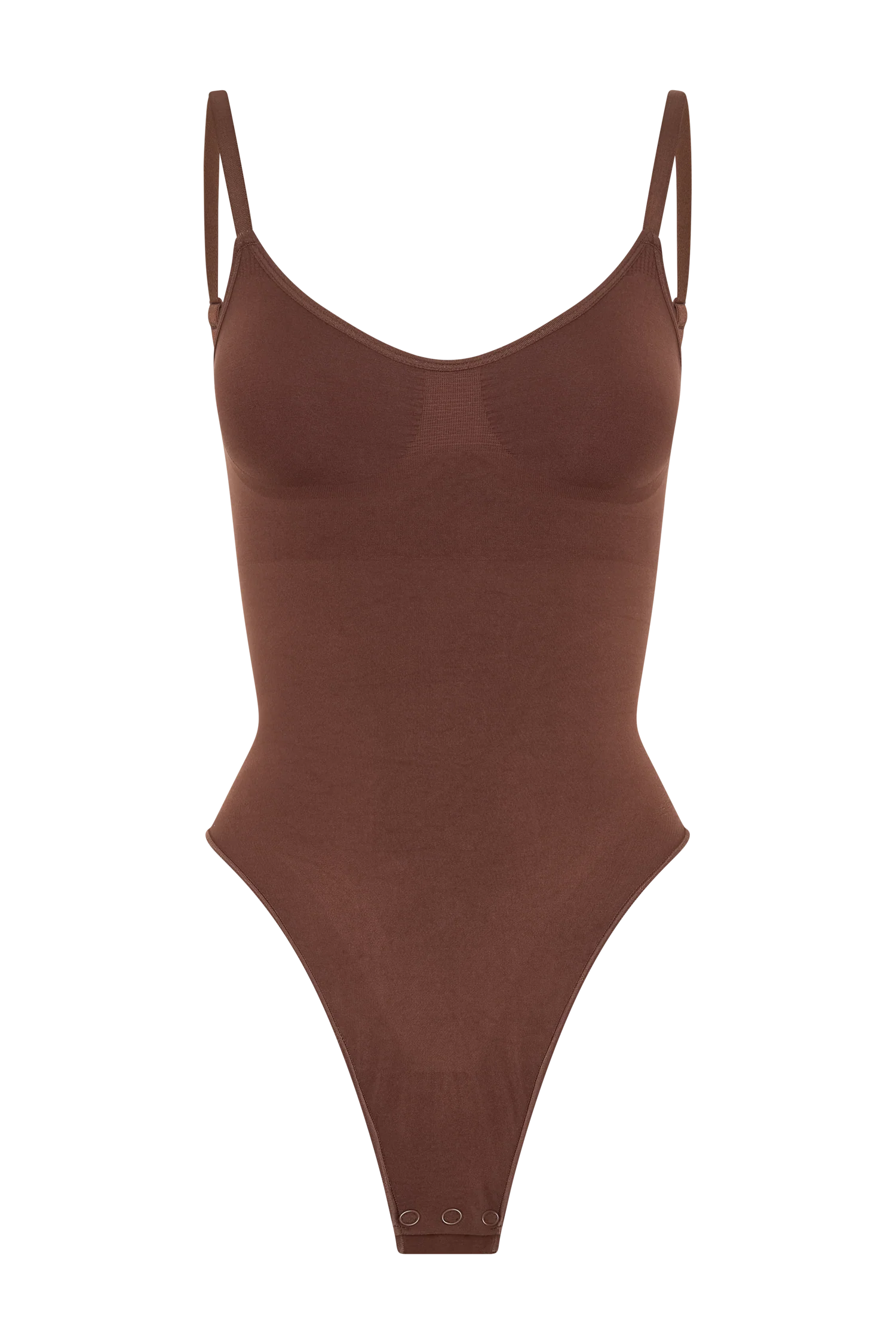 Alyssa Backless Shapewear Bodysuit - Espresso
