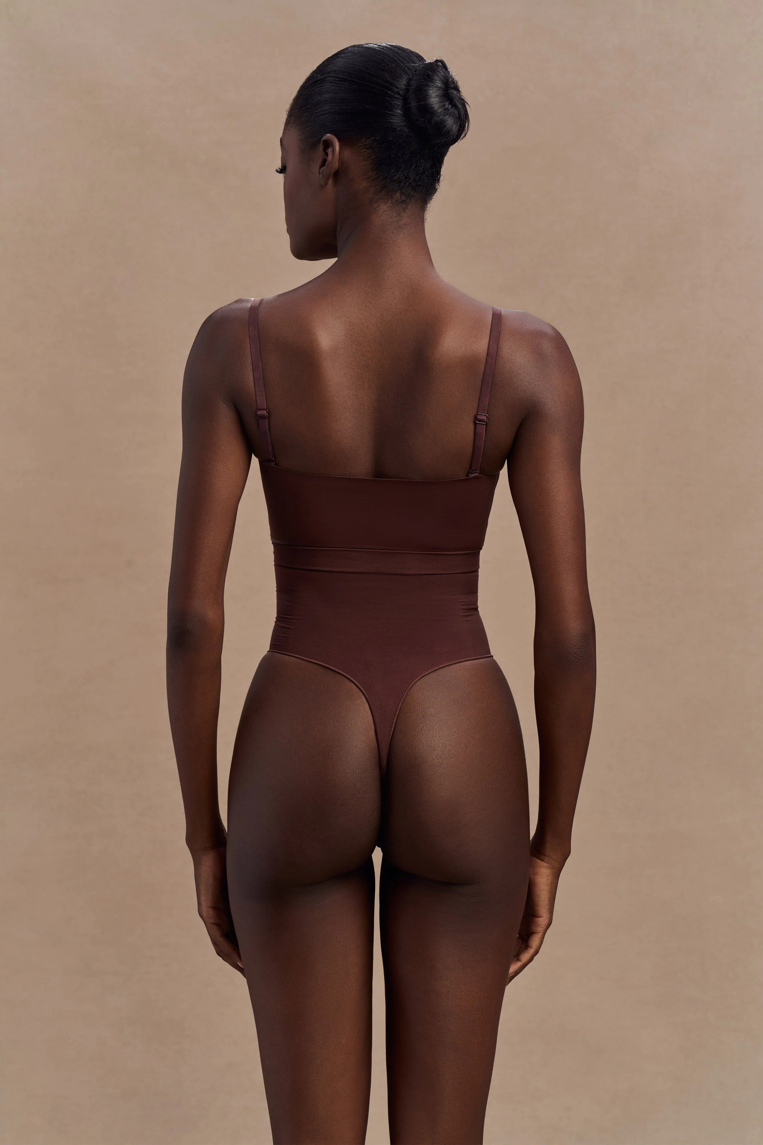 Saria High Waist Shapewear Briefs - Espresso