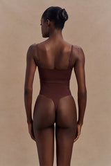 Saria High Waist Shapewear Briefs - Espresso