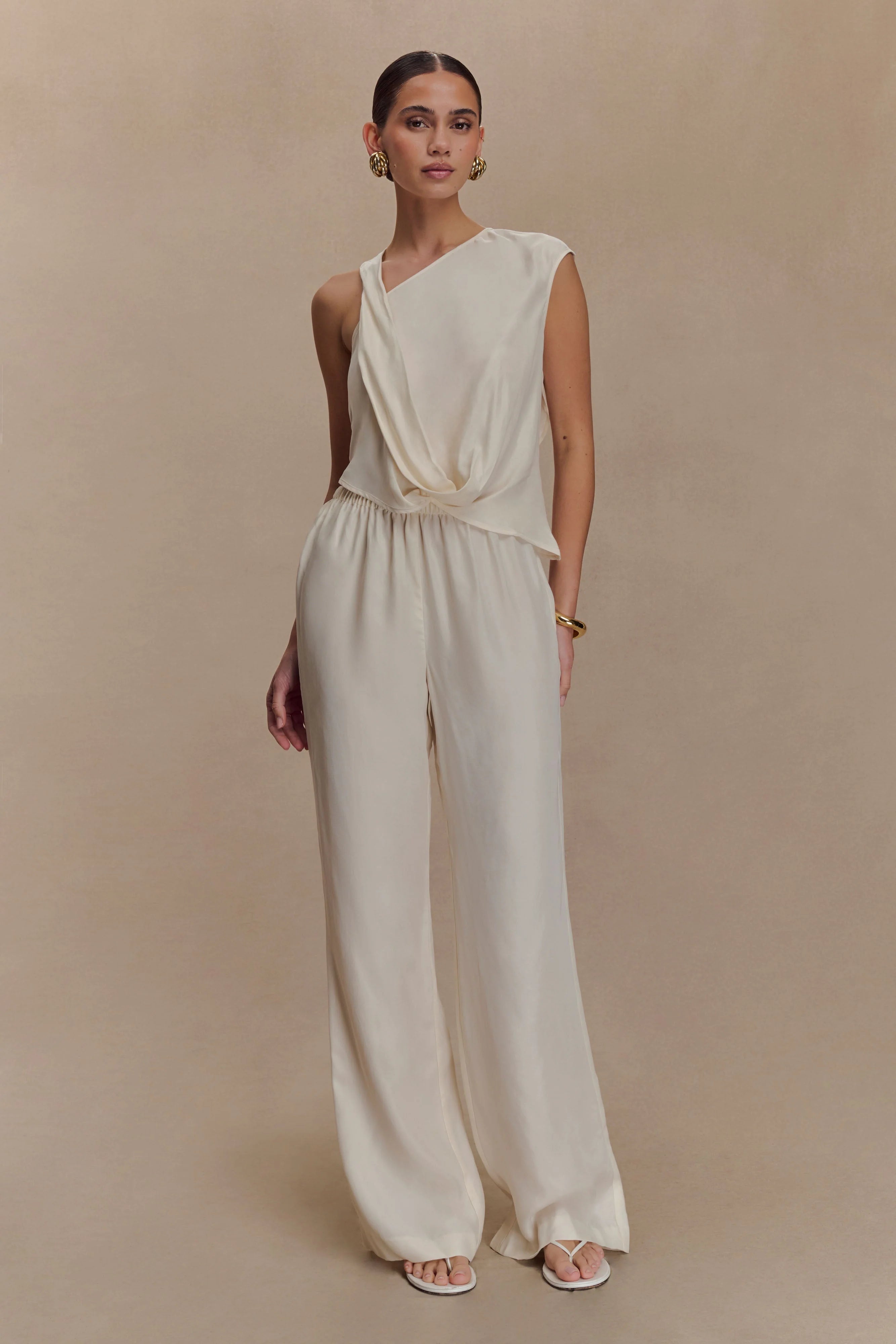 Violeta Asymmetric Top - Ivory
