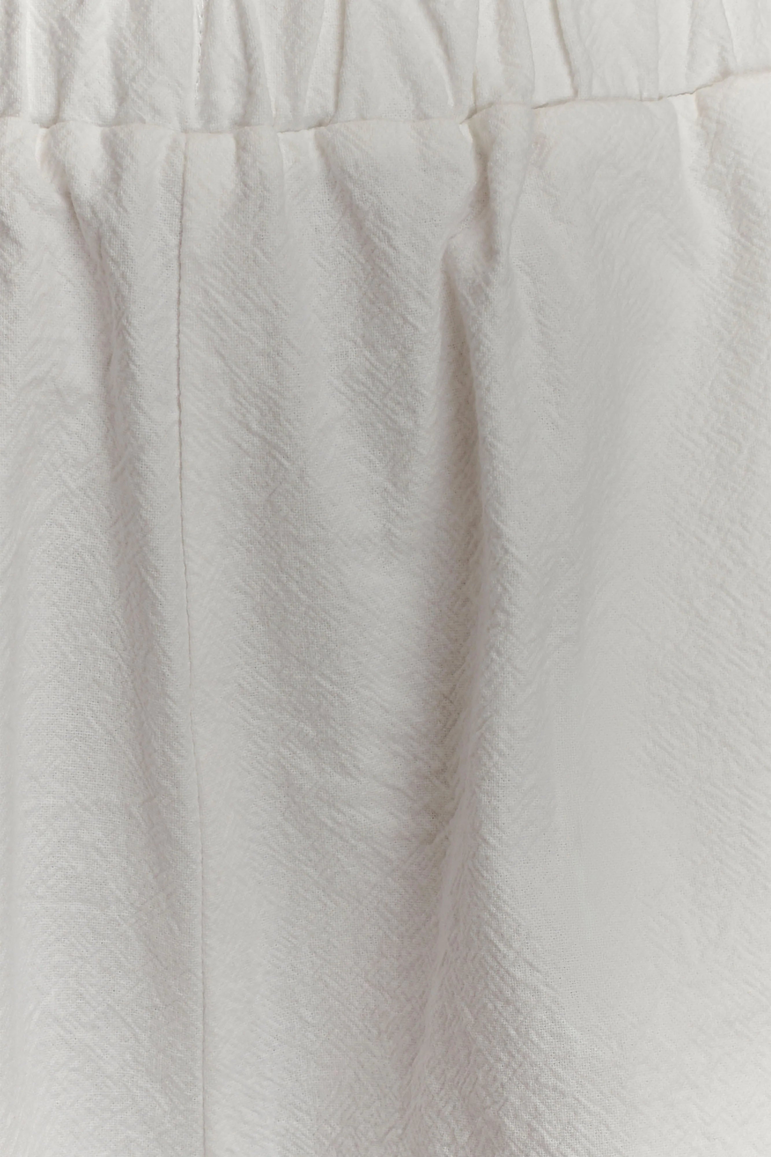 Janayia Cotton Wide Leg Pants - White