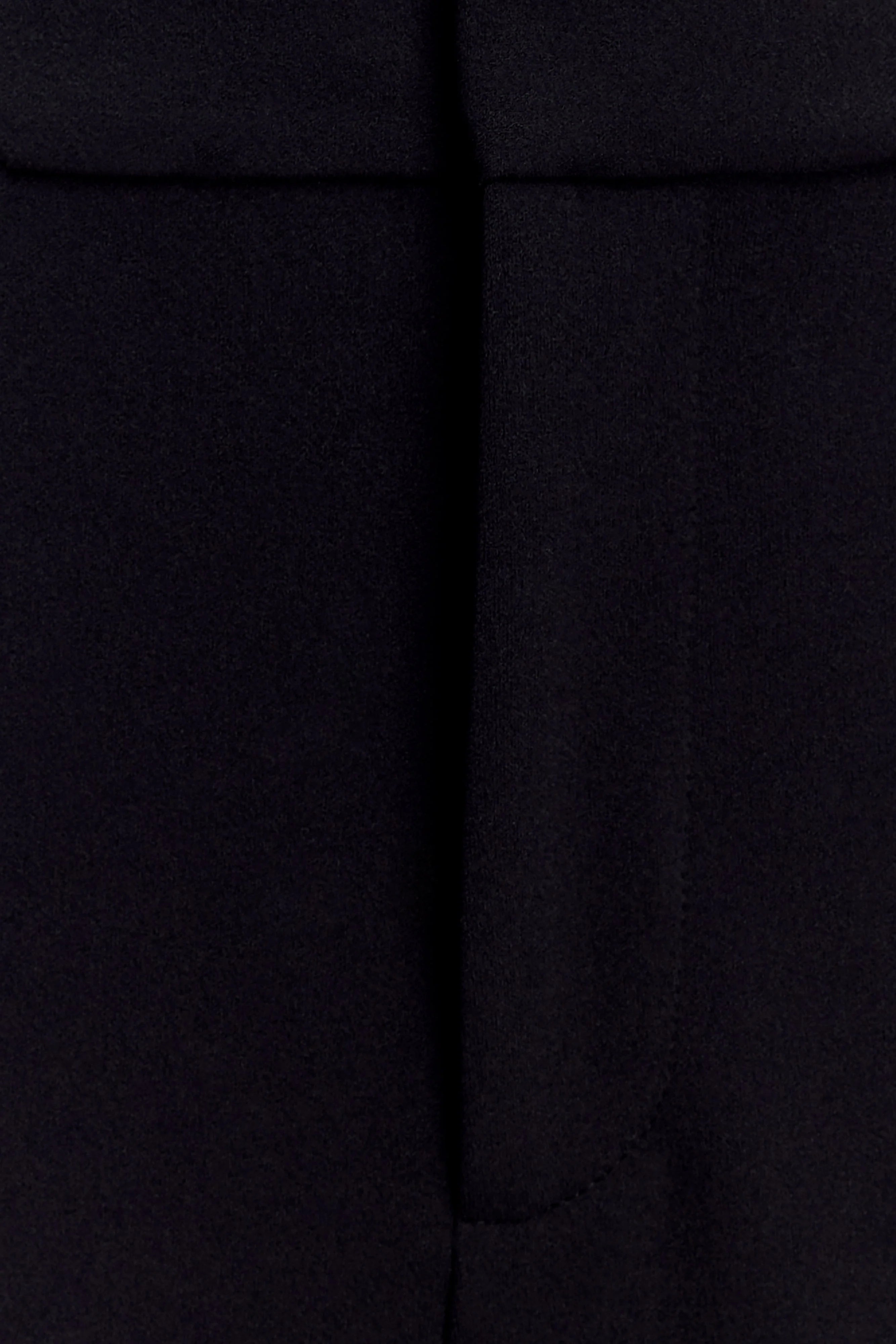 Maude Crepe Straight Leg Pants - Black