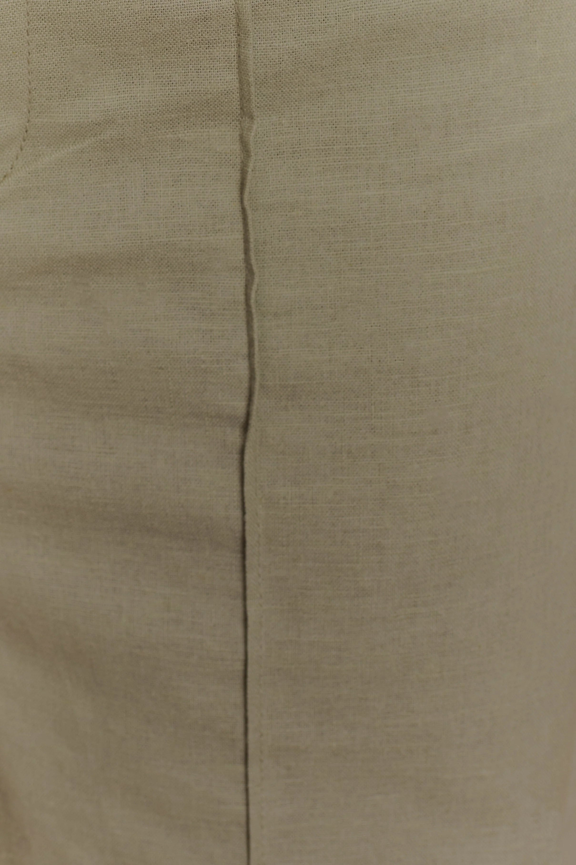 Brandi Linen Straight Leg Pant - Basil