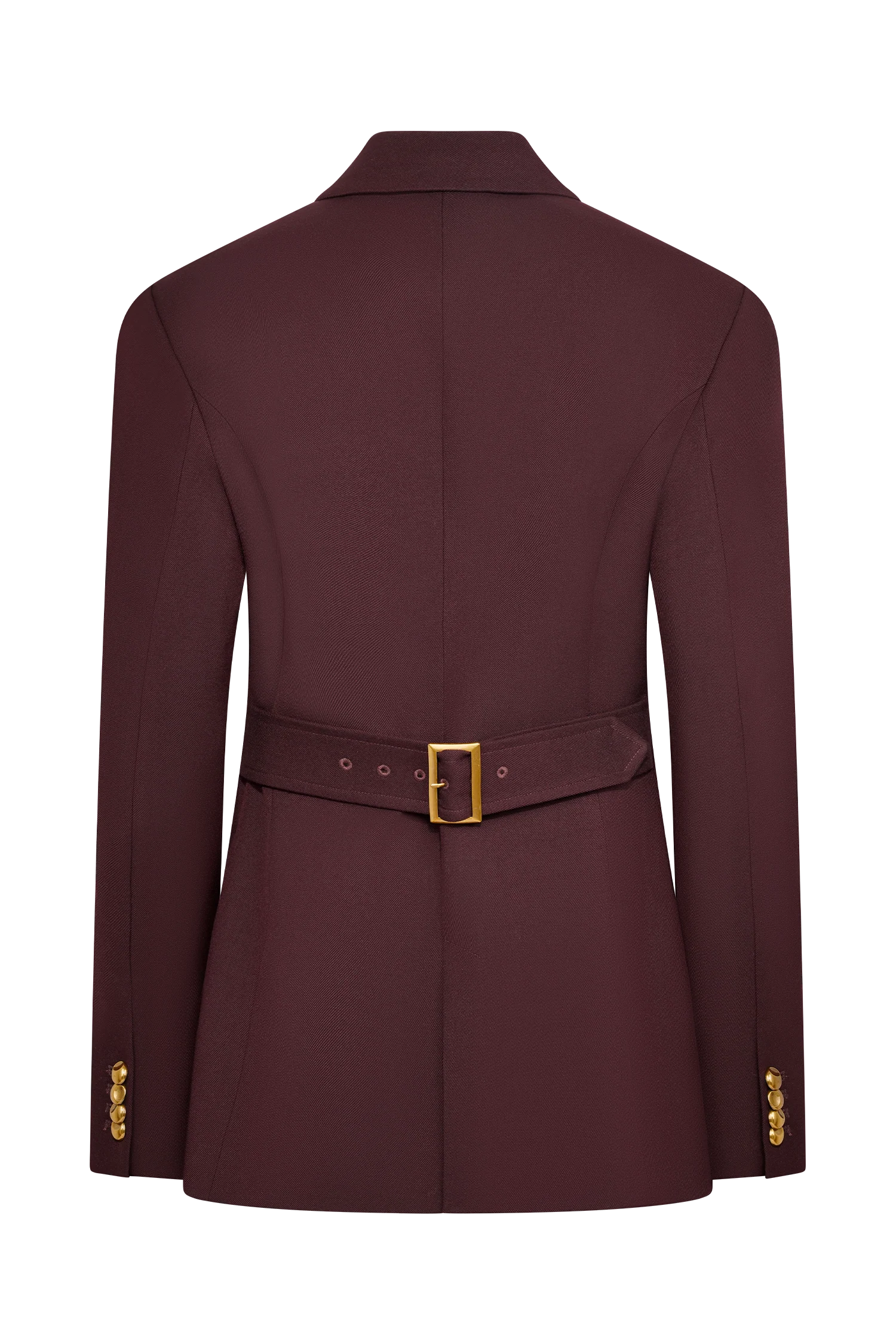 Bellamy Cinched Blazer - Mahogany