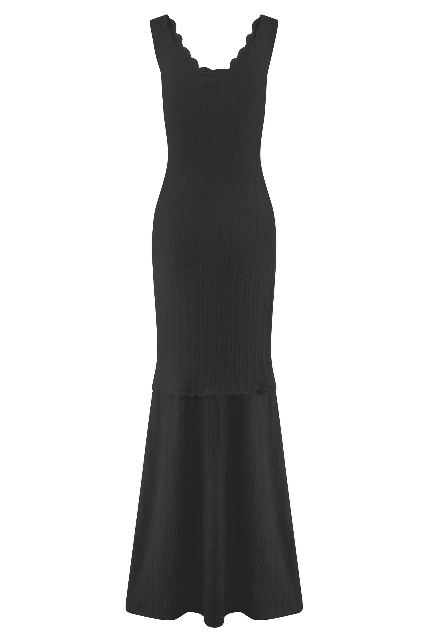 Natalie Off Shoulder Maxi Dress - Black