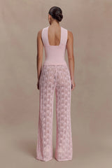 Glinda Crochet Pants - Baby Pink
