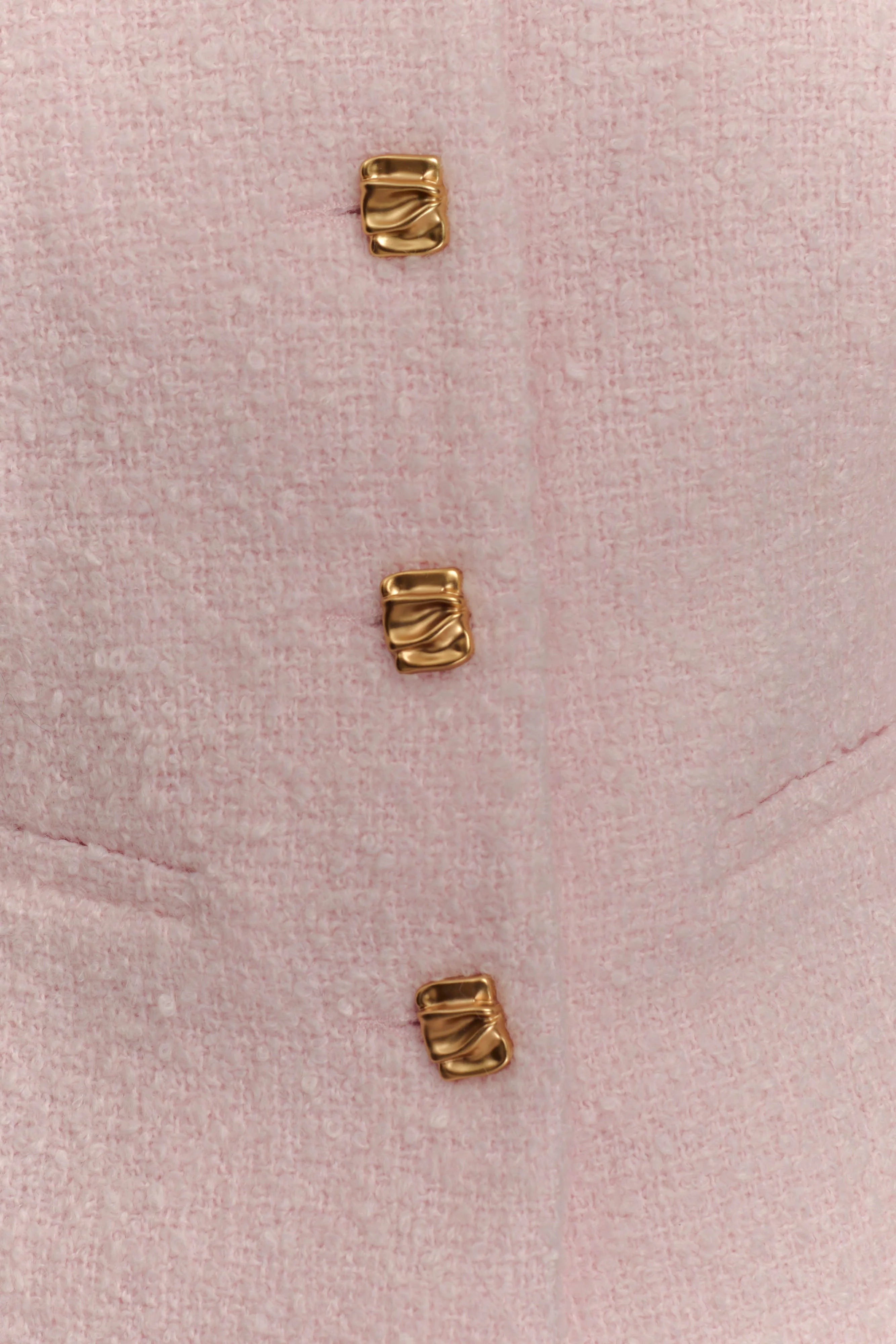 Cleo Boucle Jacket - Powder Pink