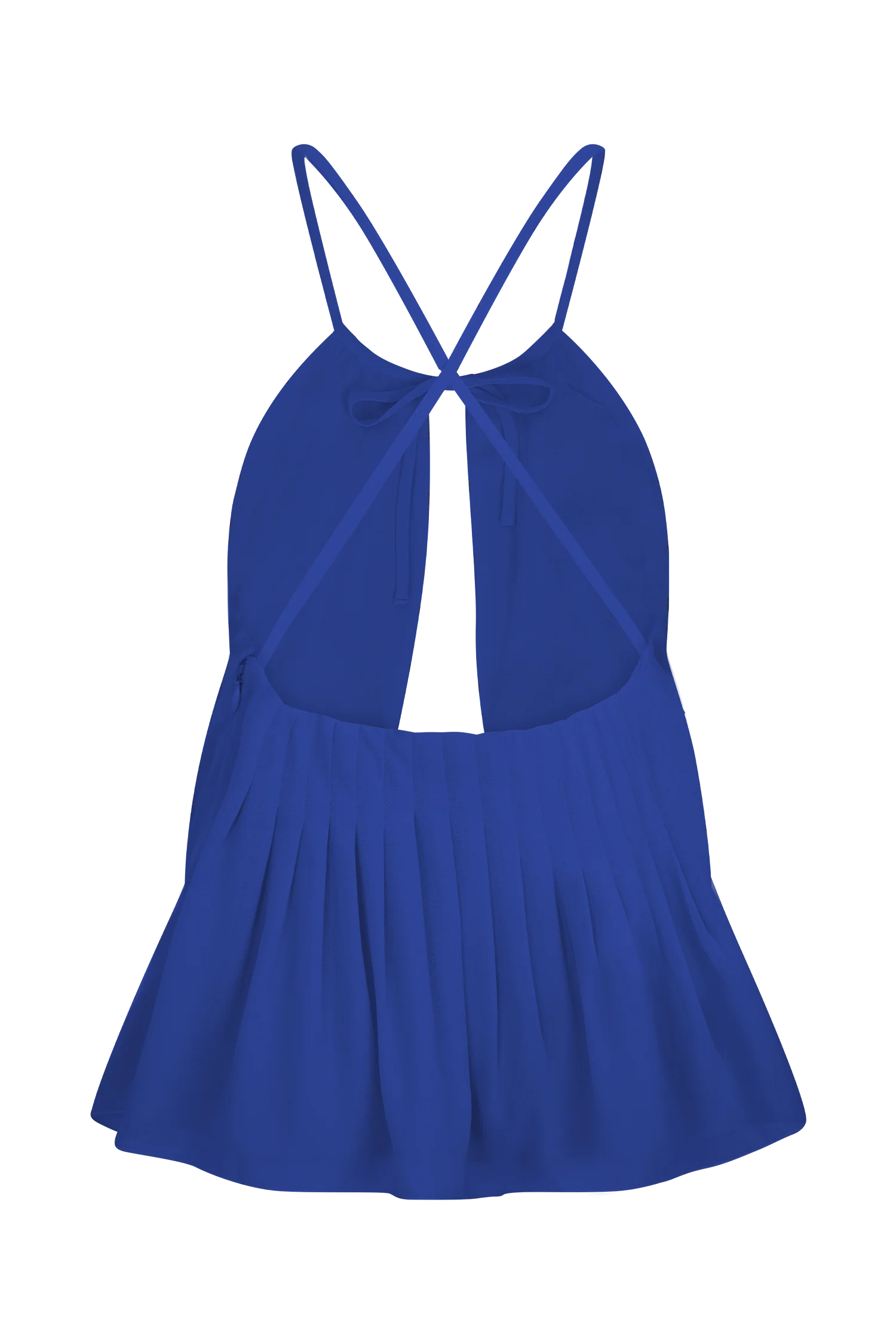 Korra Chiffon Halter Top - Cobalt Blue
