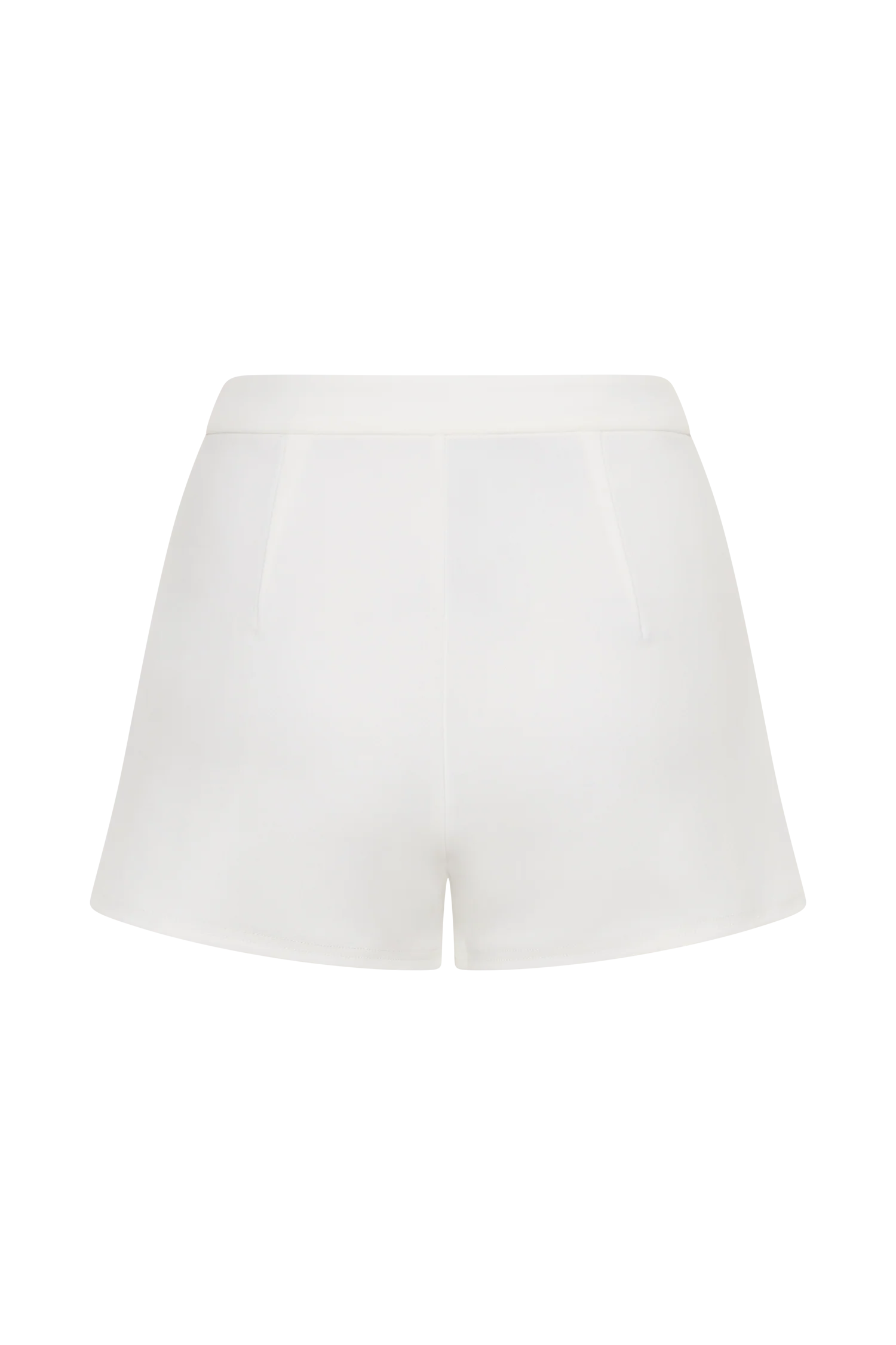 Blanca Stretch Crepe Shorts - White