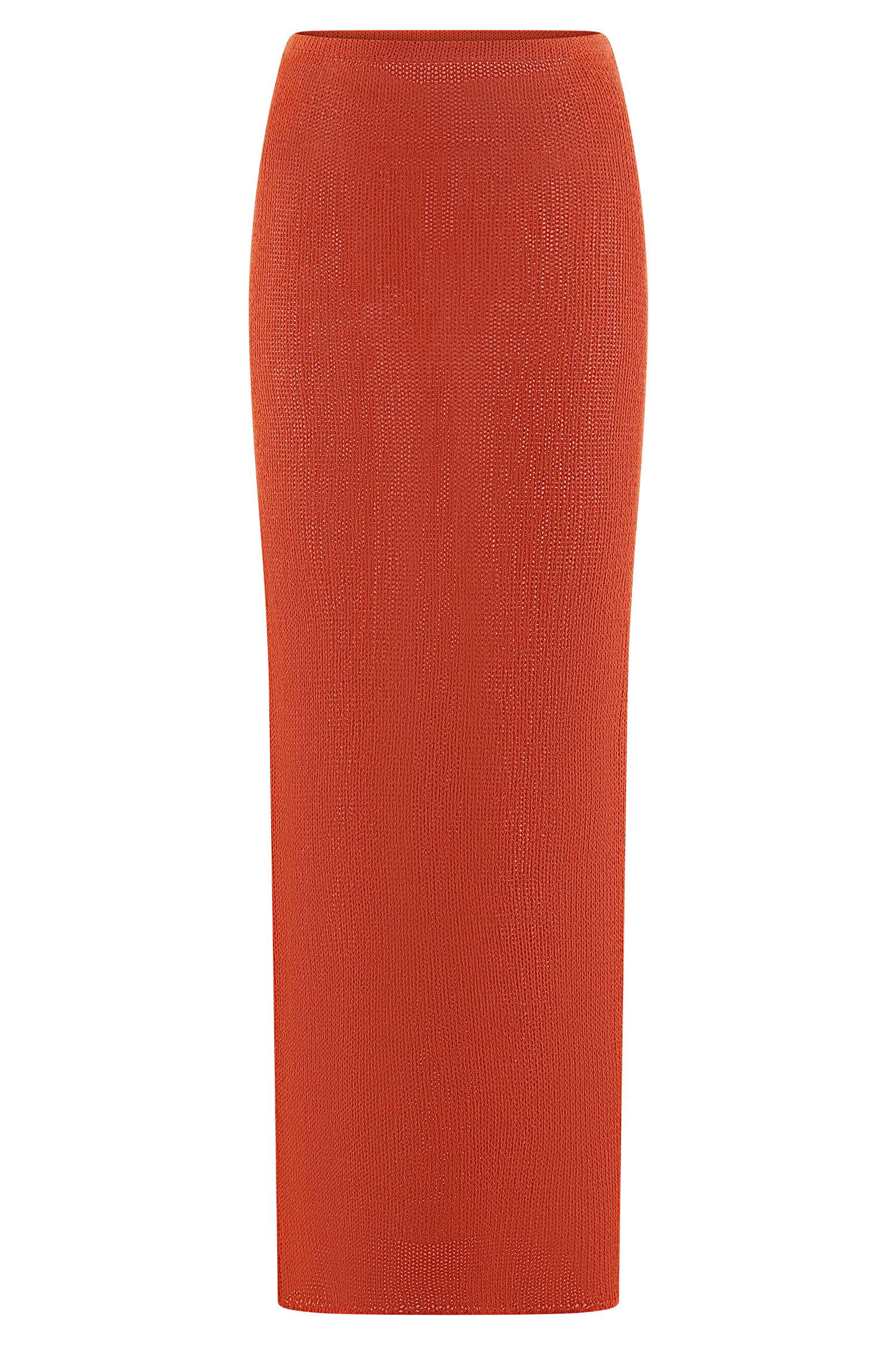 Reagan Knit Maxi Skirt - Orange