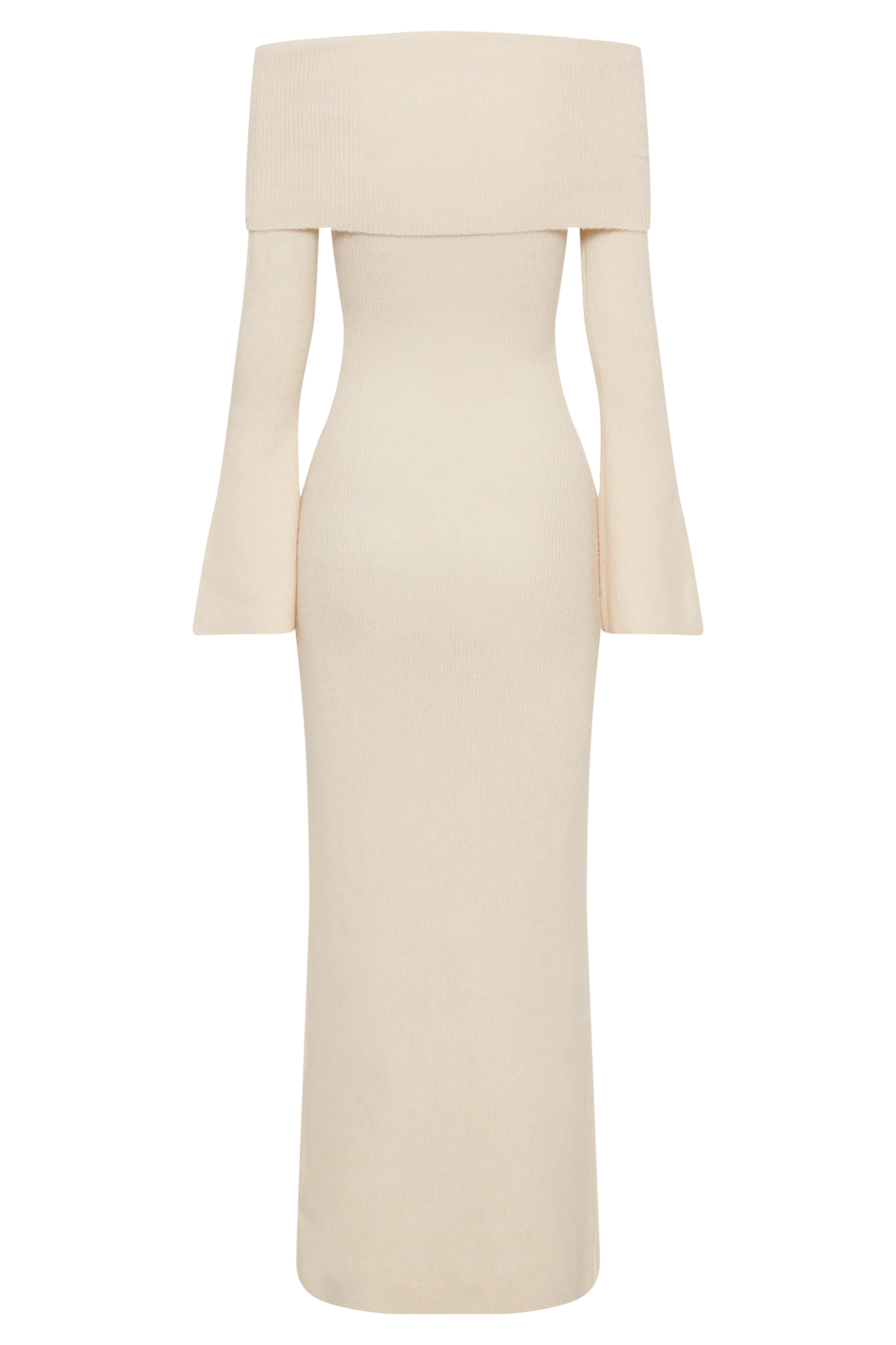 Katherine Off Shoulder Knit Maxi Dress - Ivory