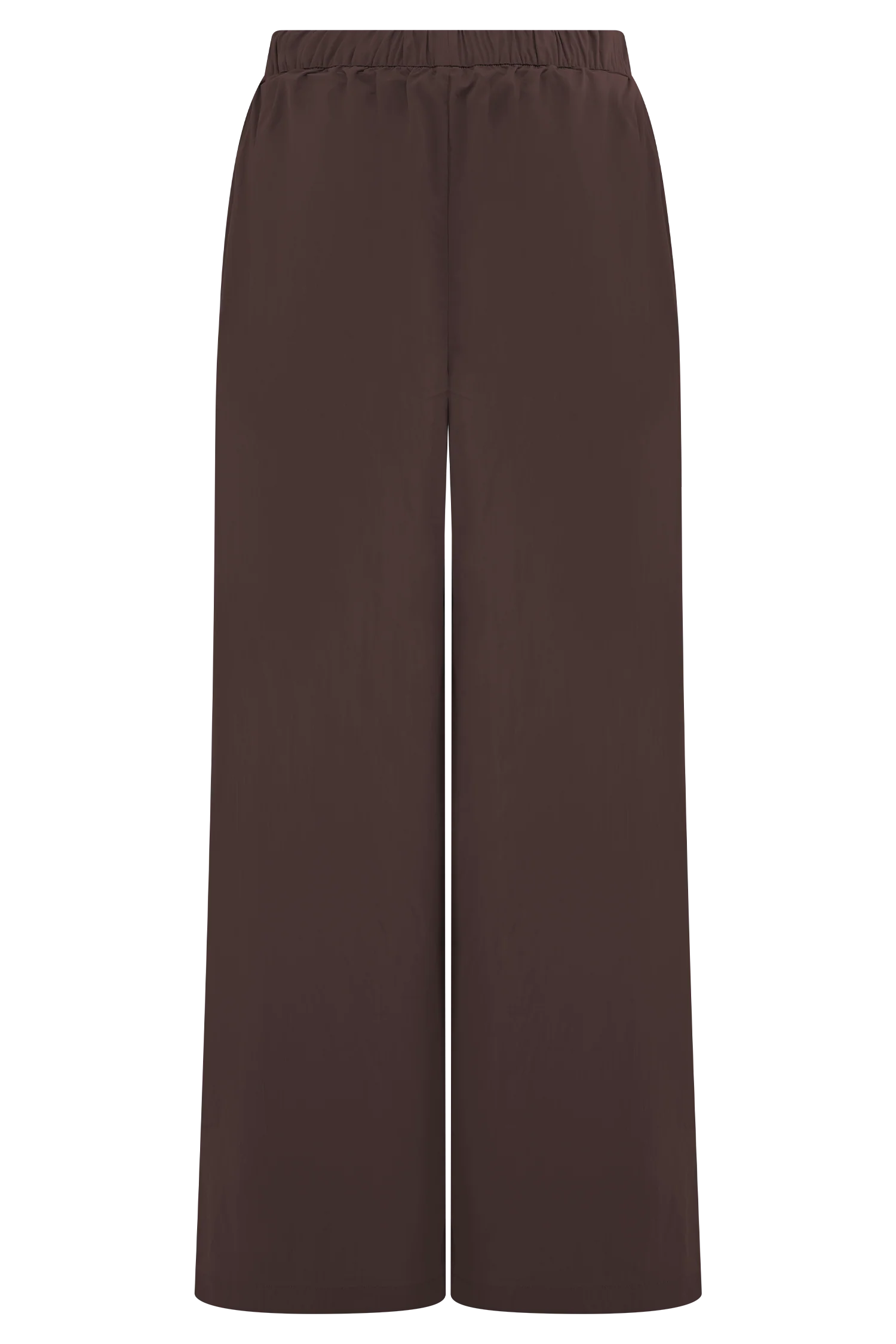 Janayia Cotton Wide Leg Pants - Dark Espresso