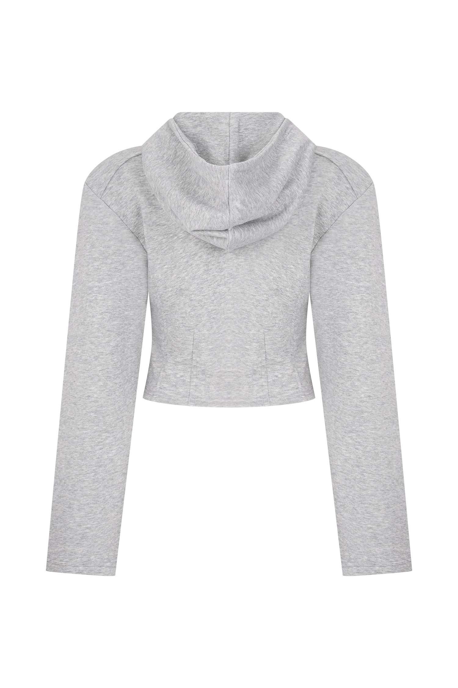 Quinn Zip Up Hoodie - Light Grey Marle