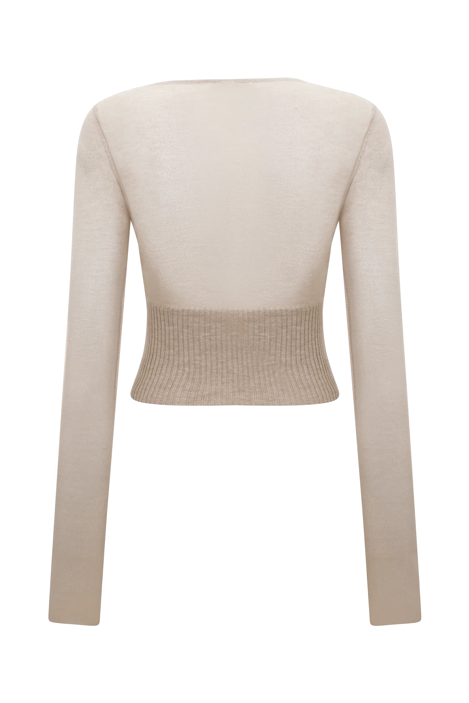Brionee Silk Blend Knit Top - Sand