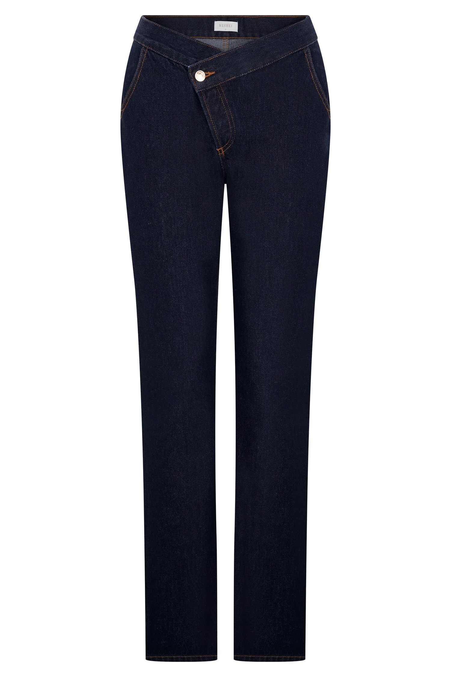 Remington V Front Straight Leg Jeans - Indigo Blue