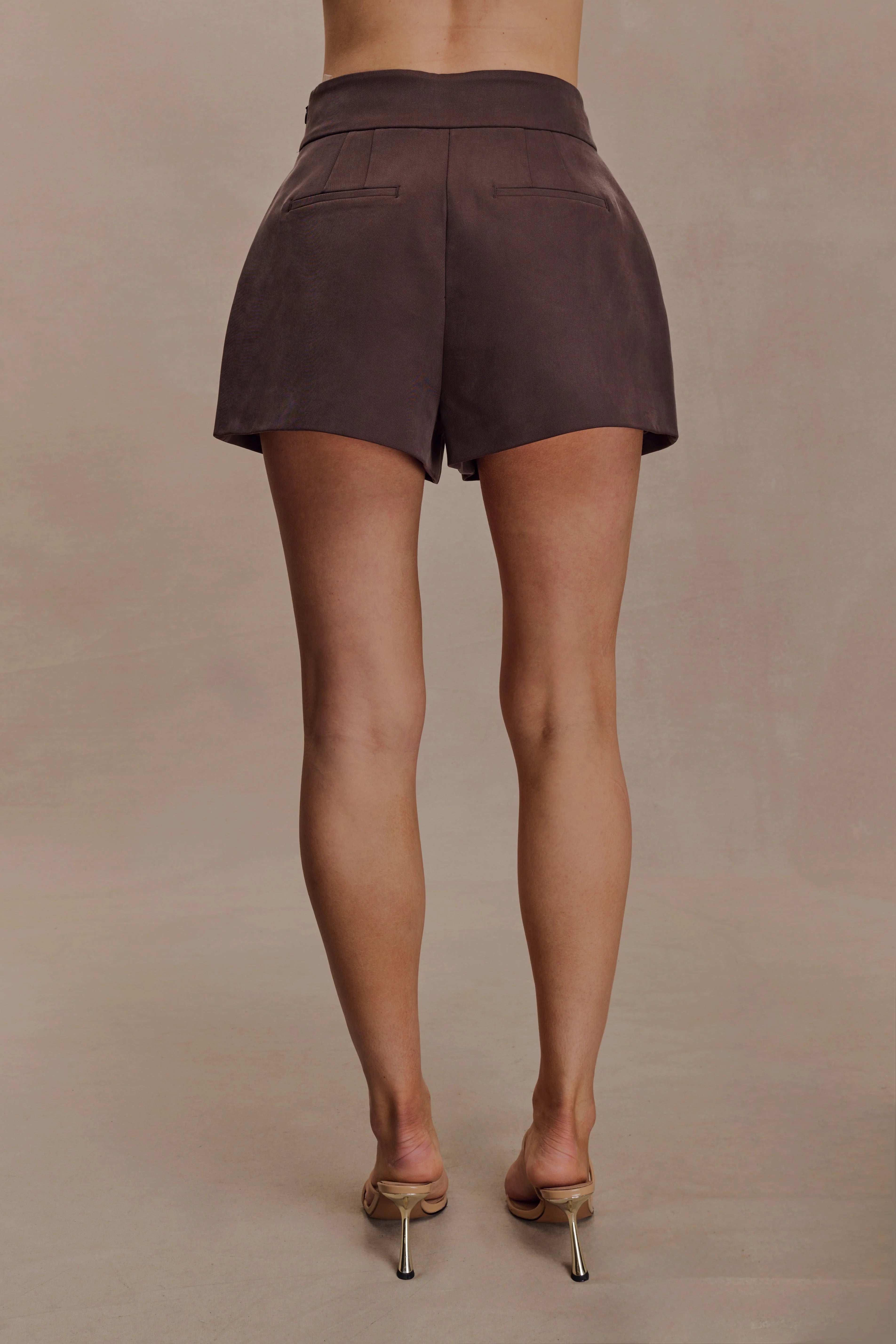 Alden High Waisted Short - Chocolate