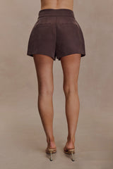 Alden High Waisted Short - Chocolate