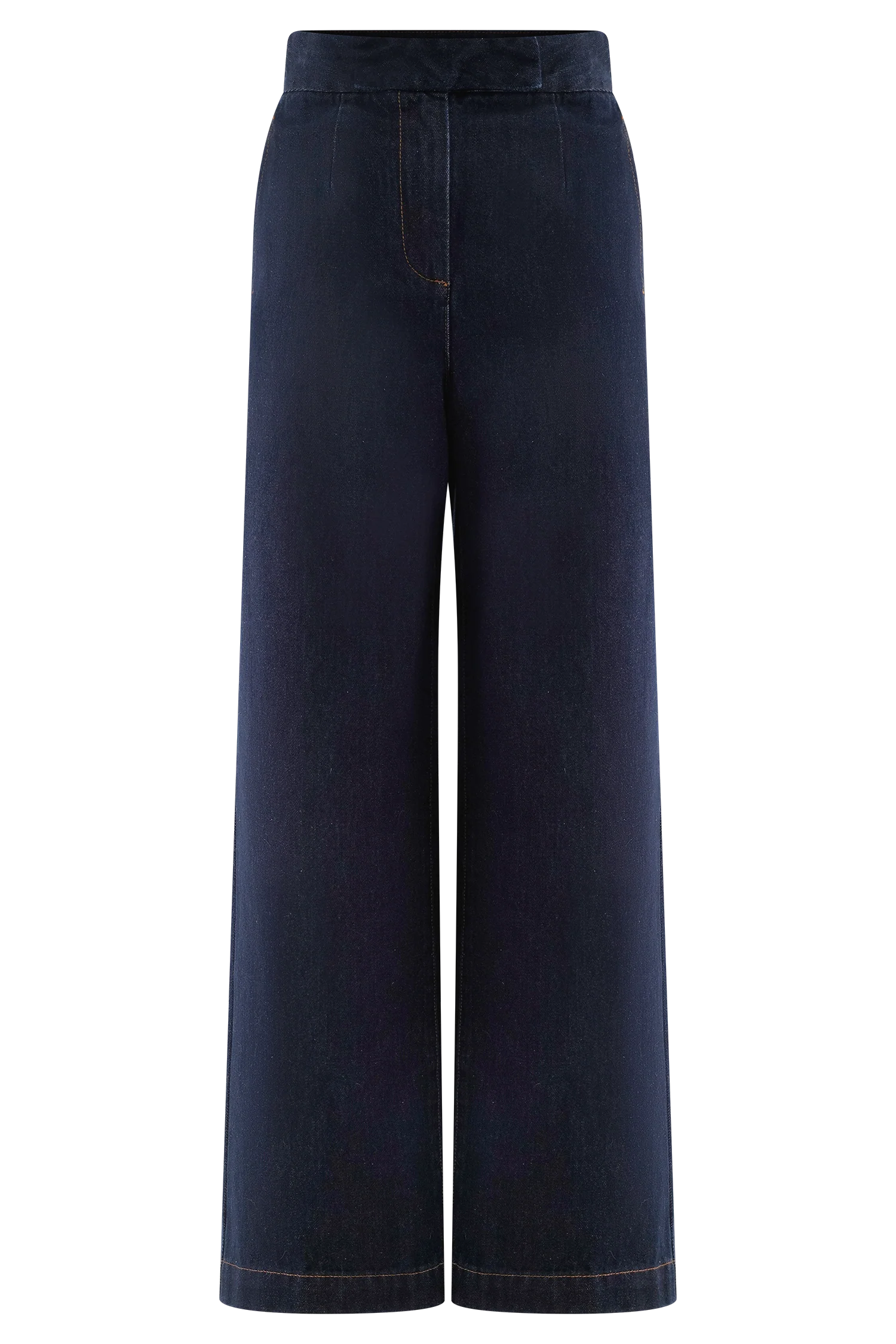 Rayne Wide Leg Denim Jeans - Indigo Blue