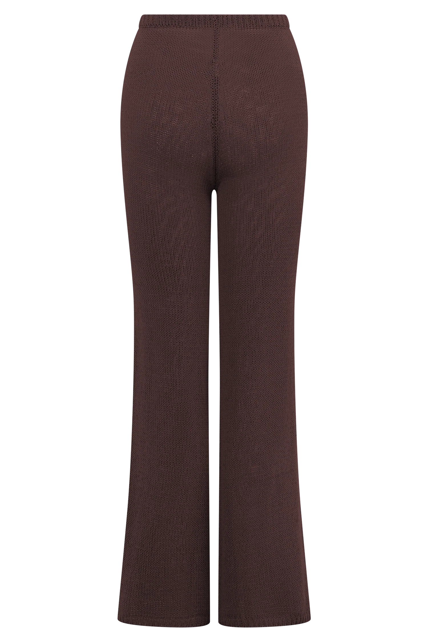 Malani Wide Leg Knit Pants - Chocolate