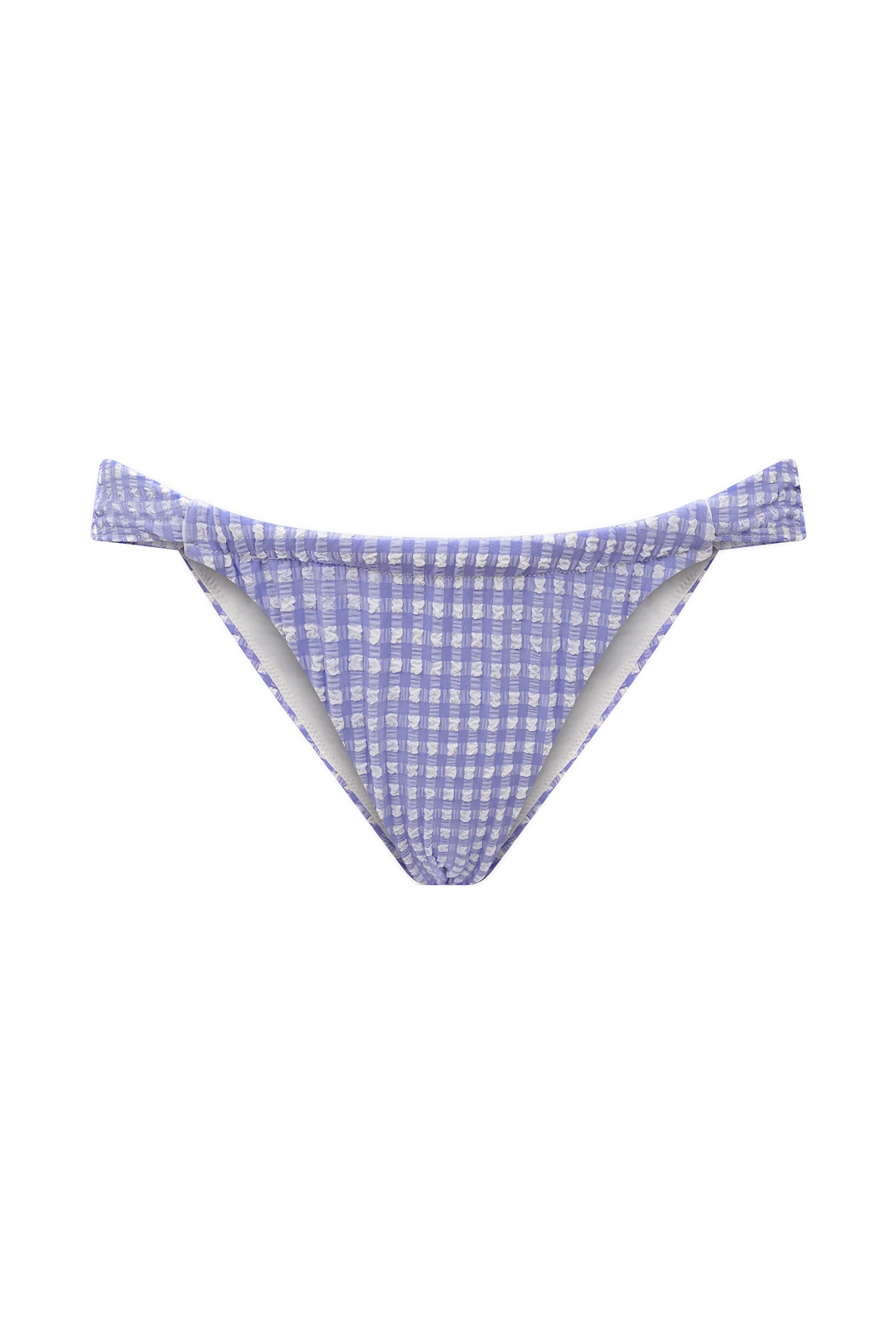 Persephone Gingham Bikini Bottoms - Lilac