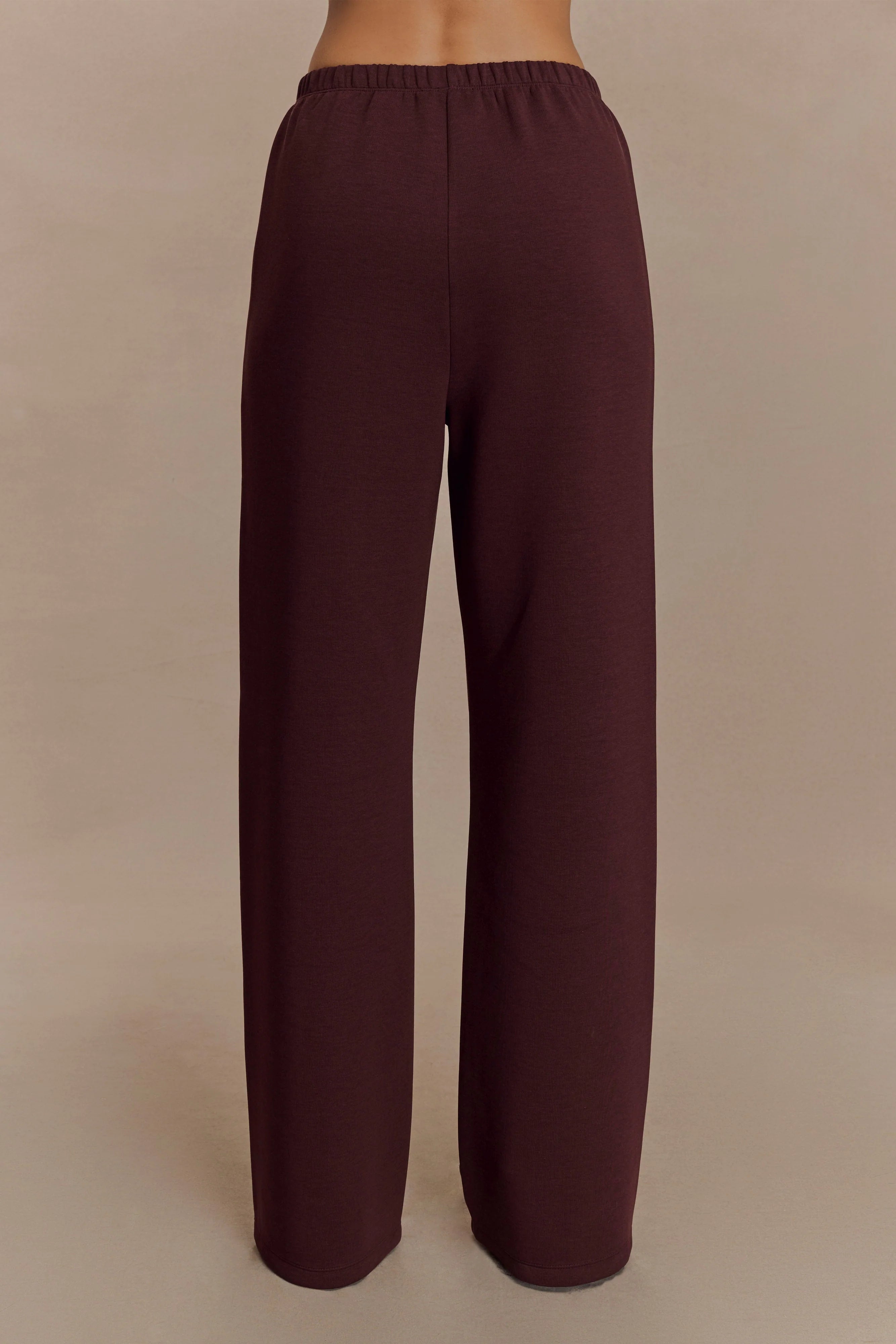 August Straight Leg Jogger - Chocolate