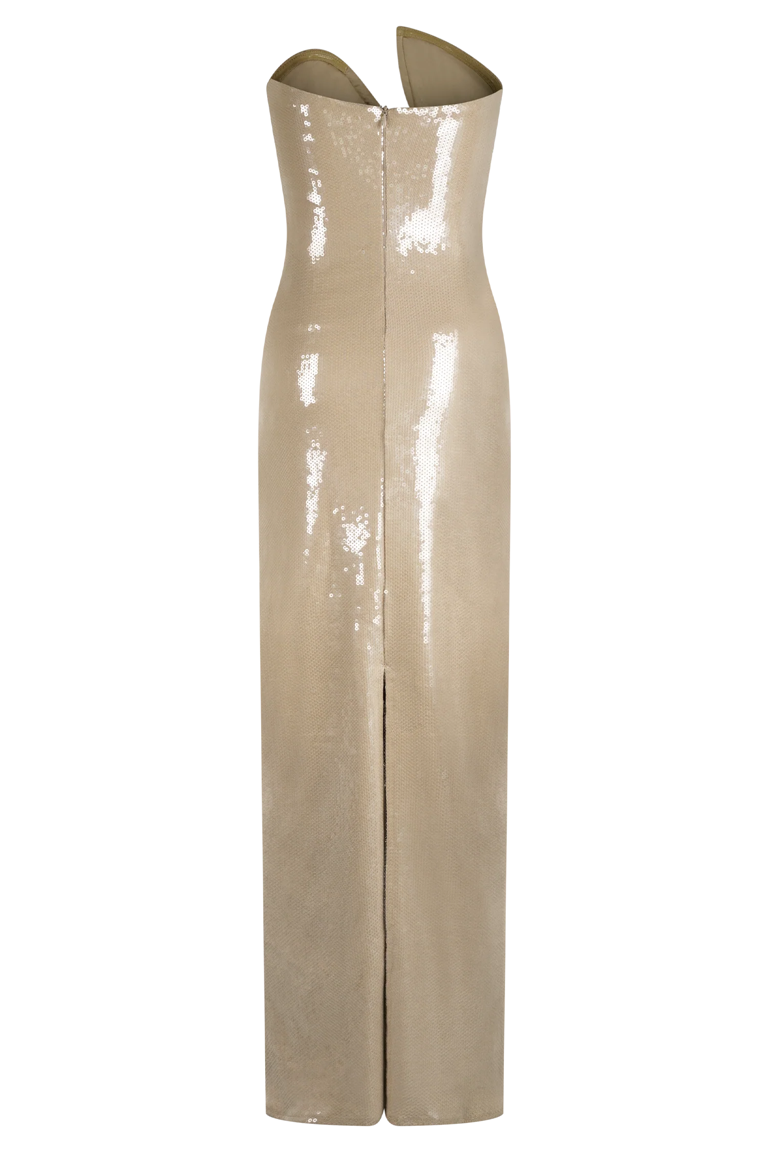 Winston Strapless Sequin Maxi Dress - Taupe