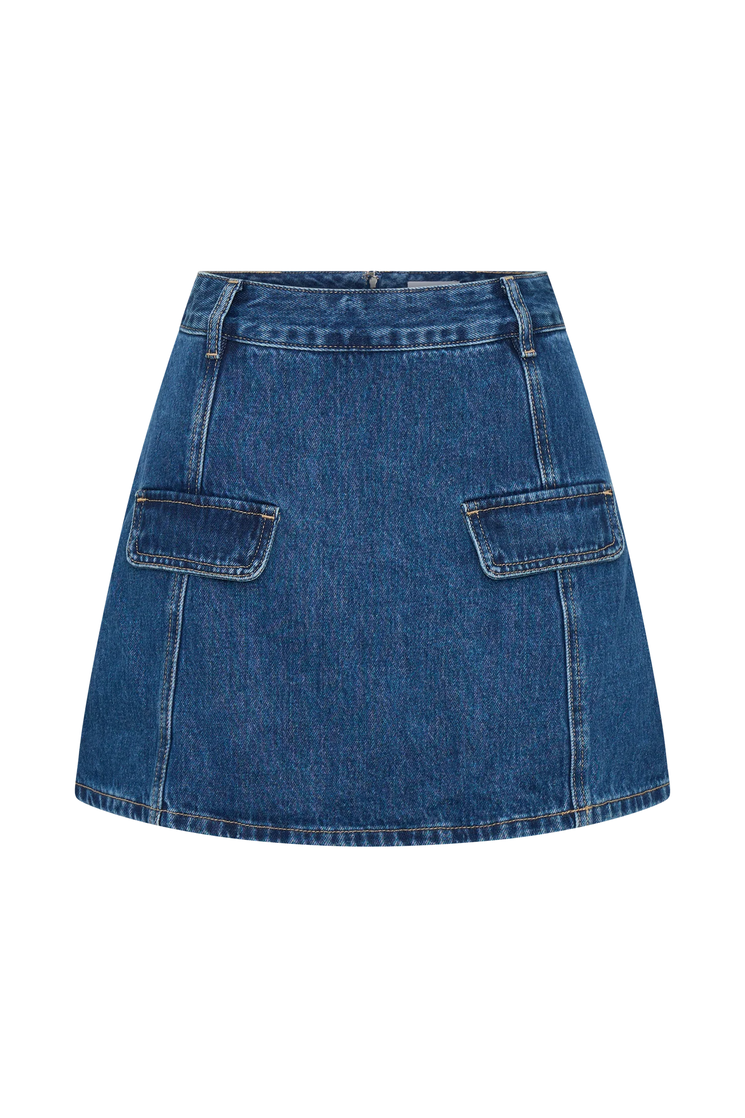Rosalyn Mini Denim Skort - Dark Blue