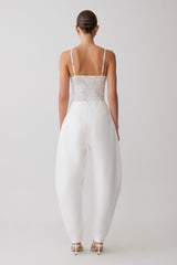 Jasper Plunge Lace Bodysuit - Ivory