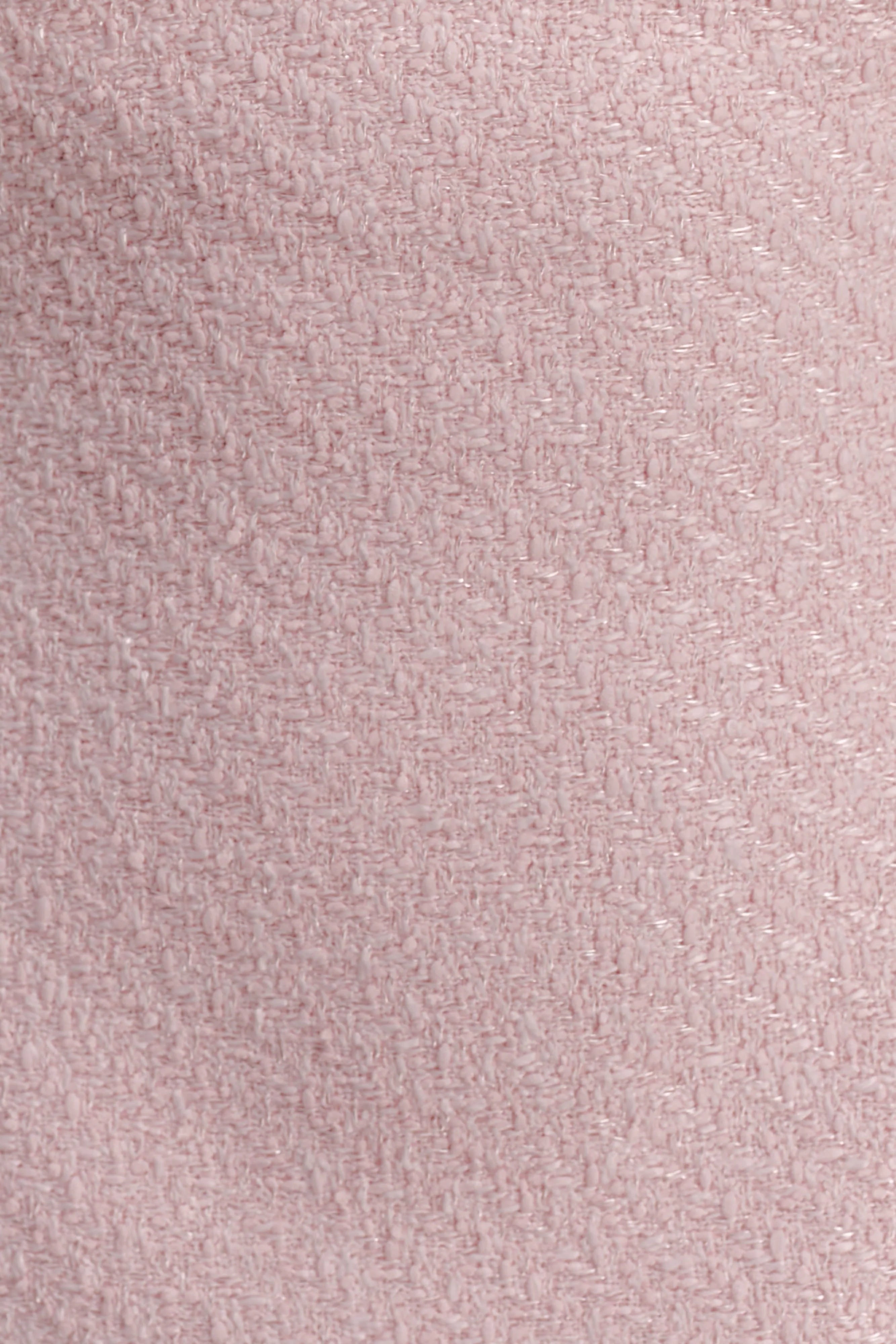 Lea Tweed Sleeveless Mini Dress - Baby Pink