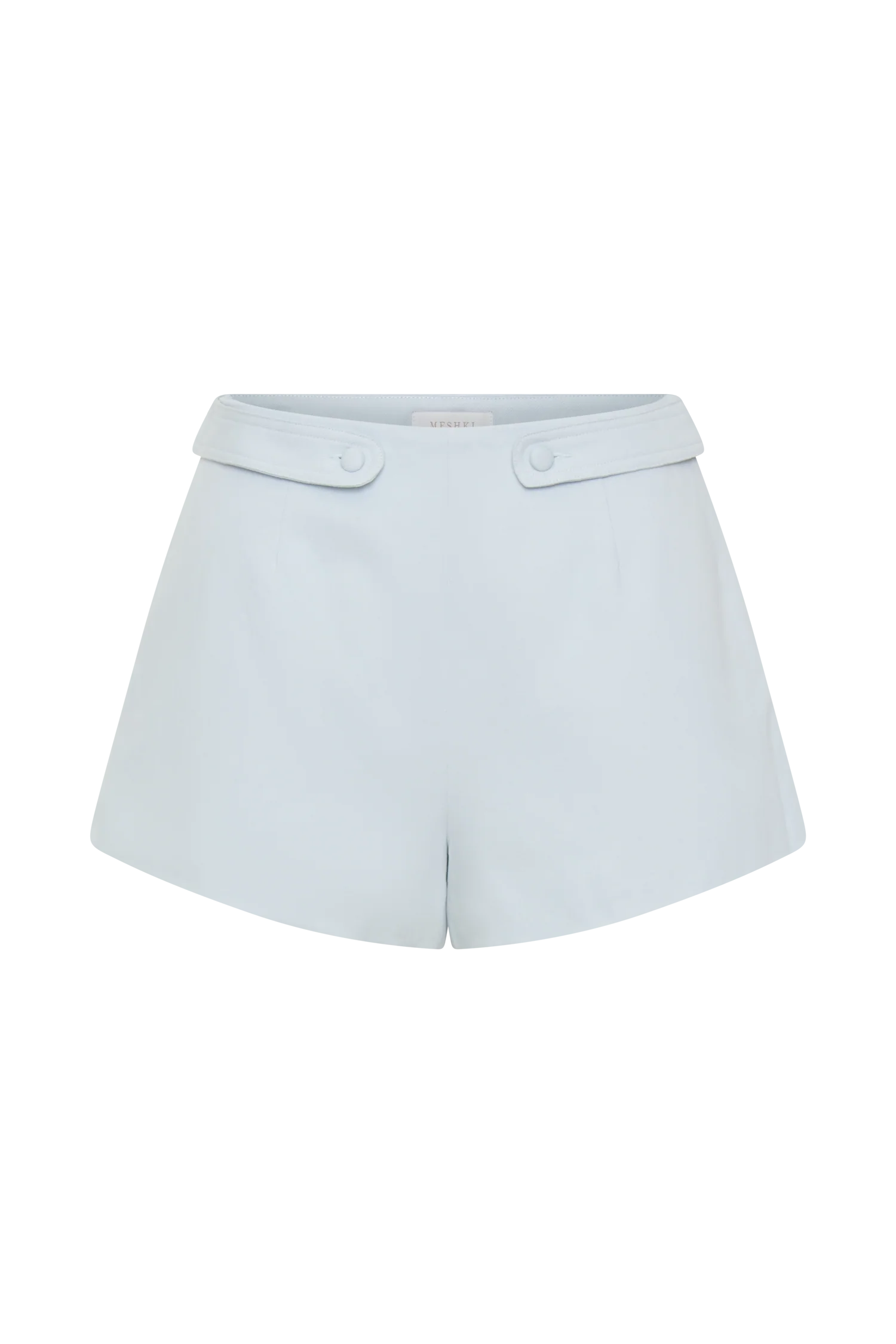 Josephine Cotton Shorts With Waistbands - Ice Blue