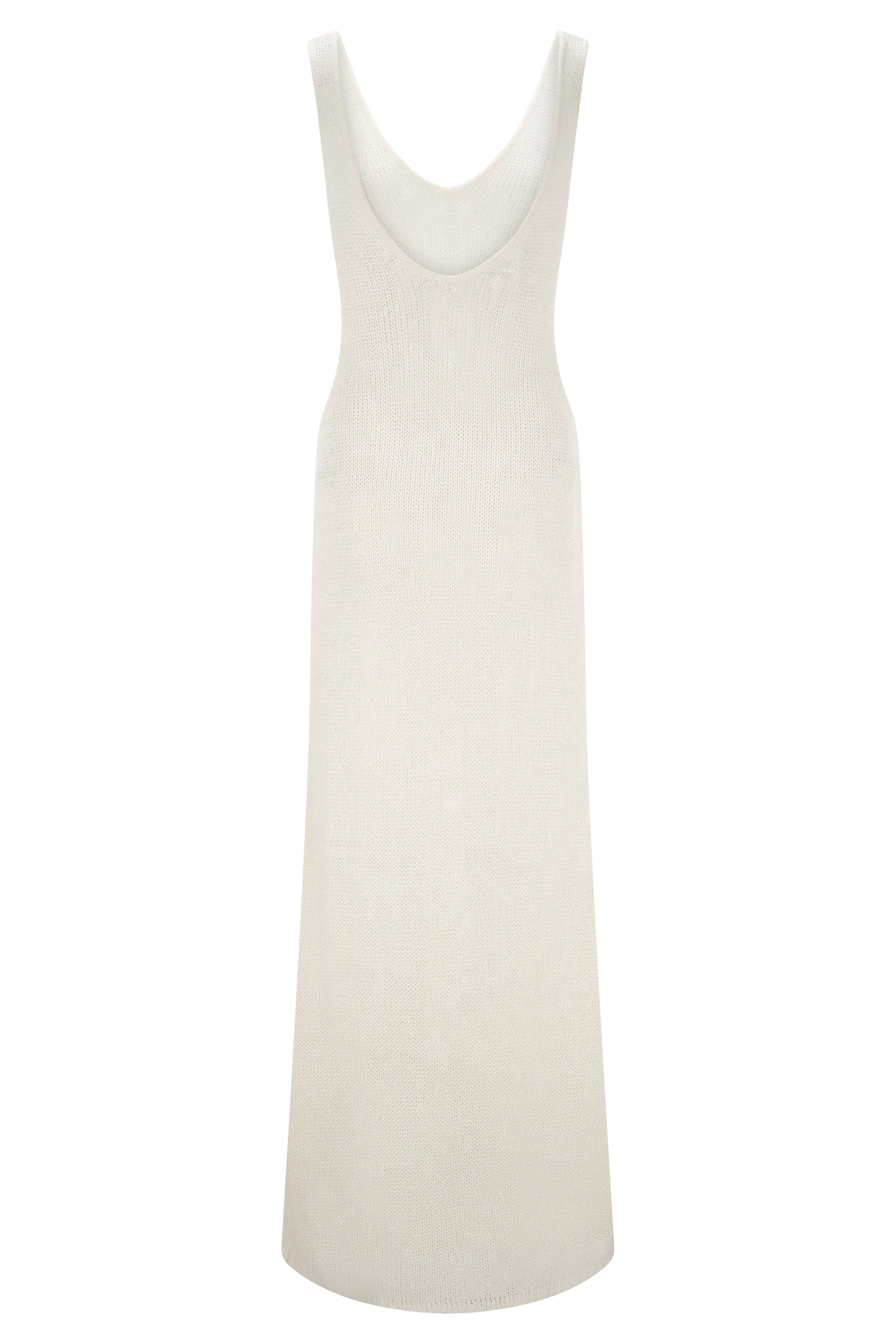 Ari Tape Yarn Knit Maxi Dress - White