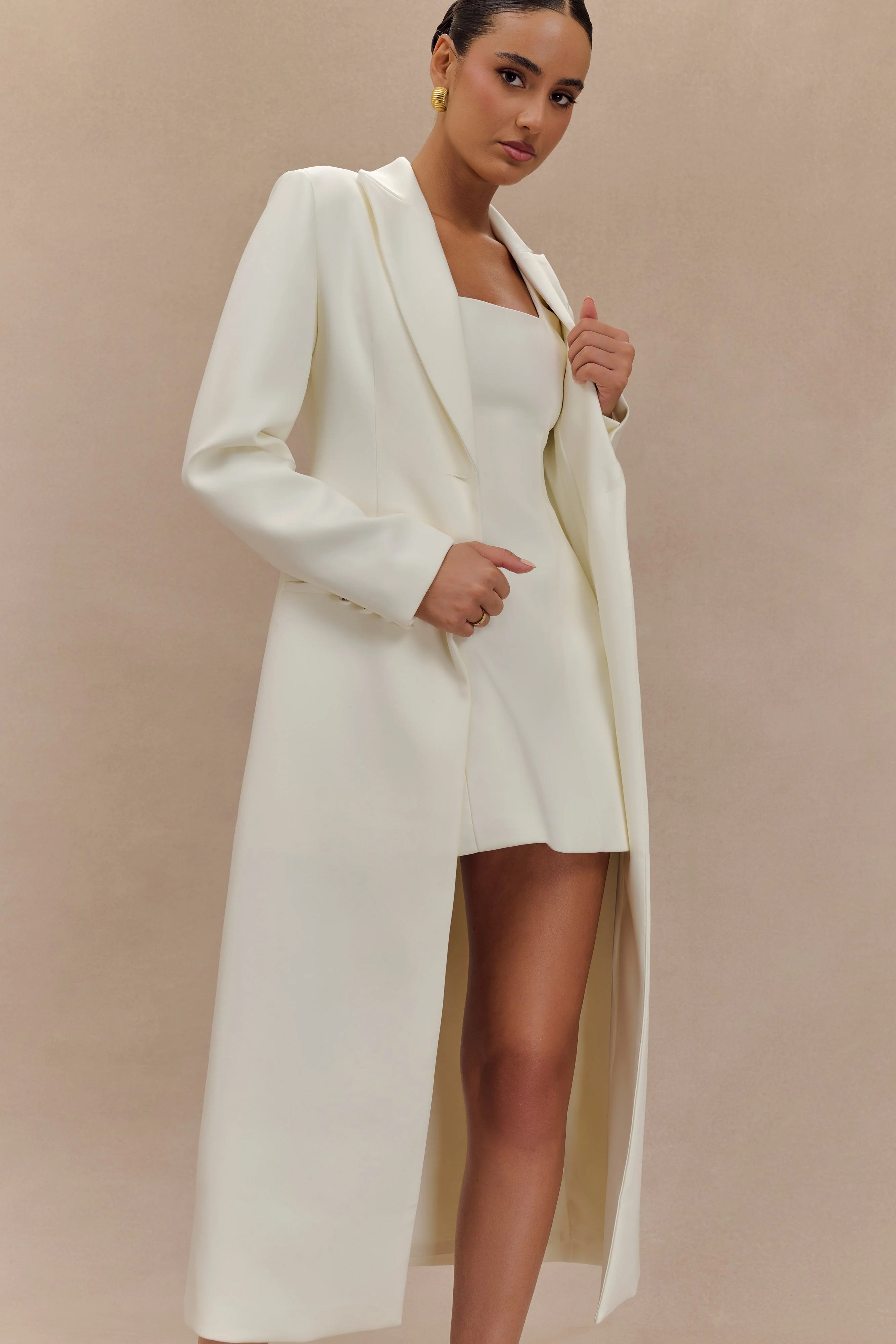 Caviar Suiting Coat - Ivory