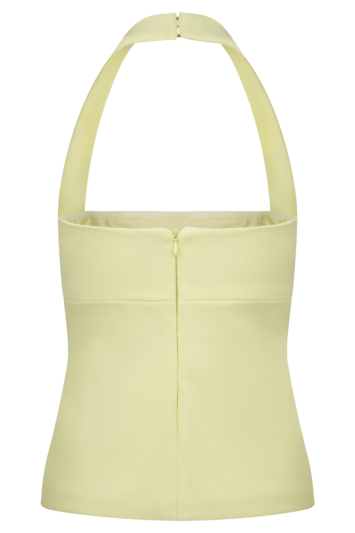 Amelita Suiting Halter Top - Pale Lemon