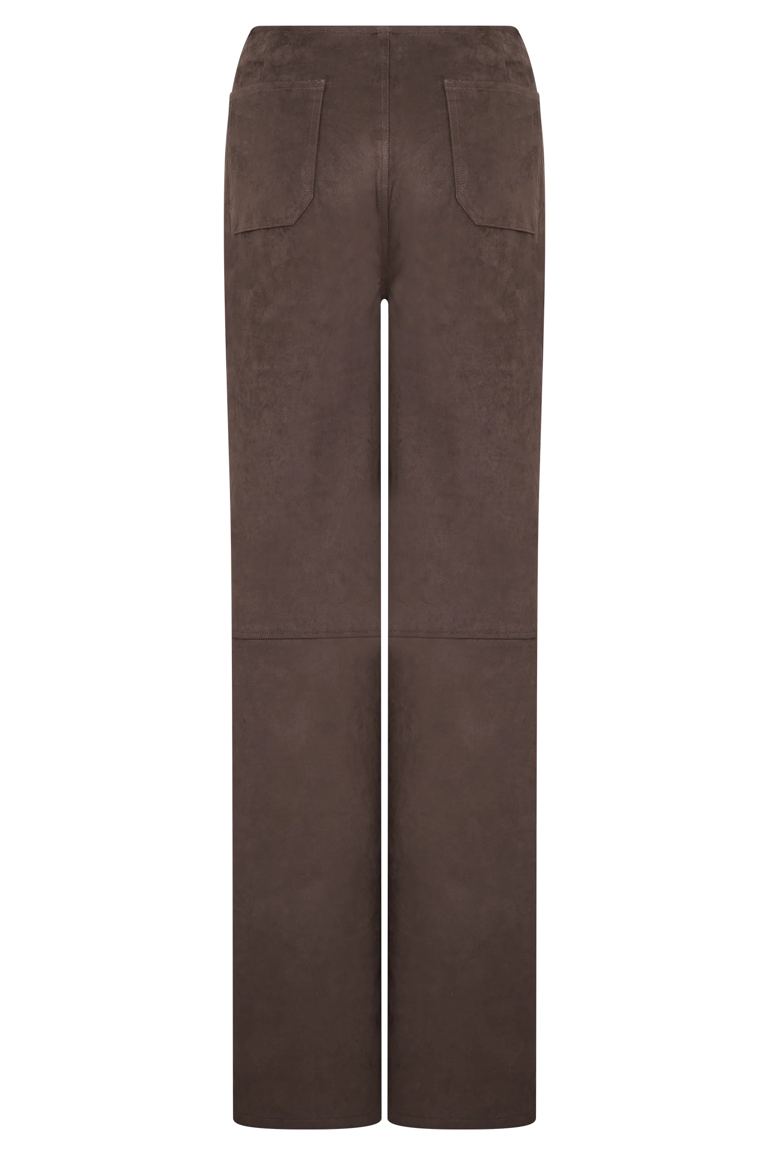 Logan Faux Suede Pants - Dark Chocolate