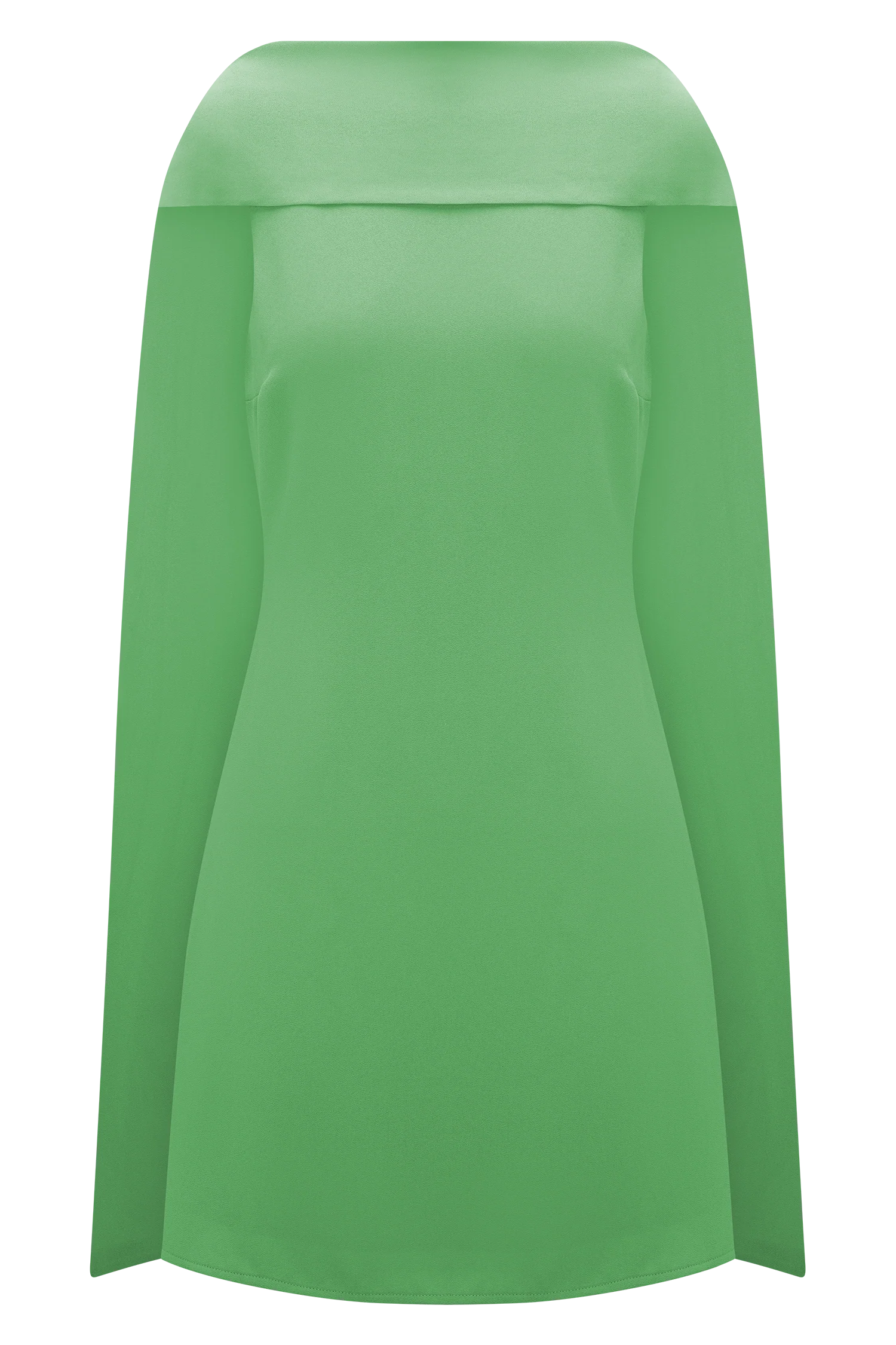 Wynter Scarf Draped Mini Dress - Green