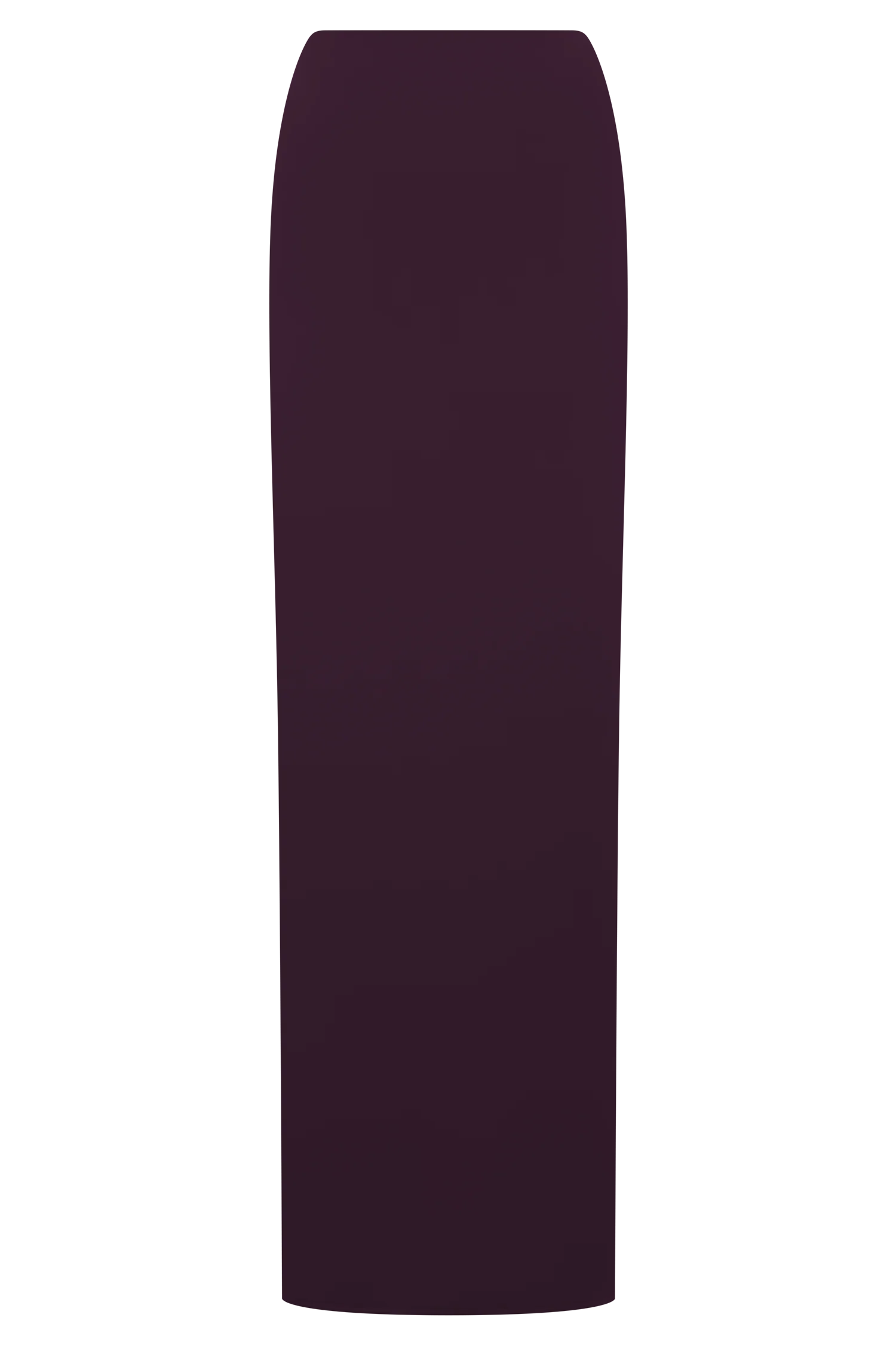 Erina Slinky Ruched Maxi Skirt With Hardware - Aubergine