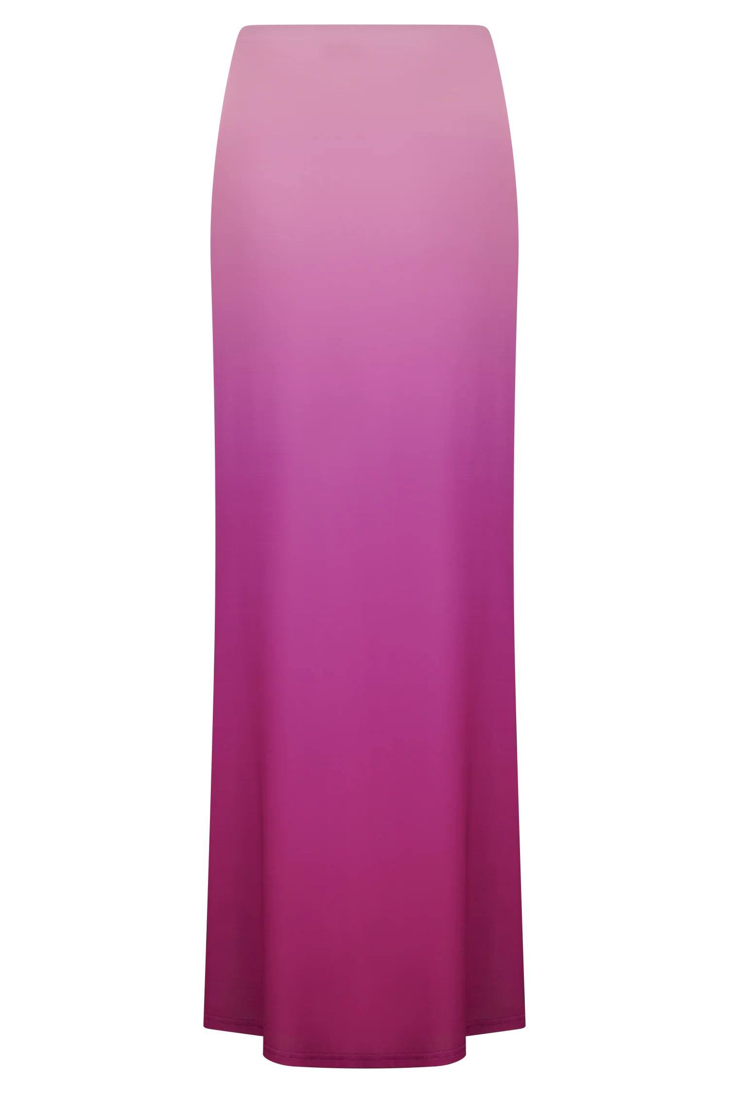 Bruna Slinky Fishtail Maxi Skirt - Ombre Pink