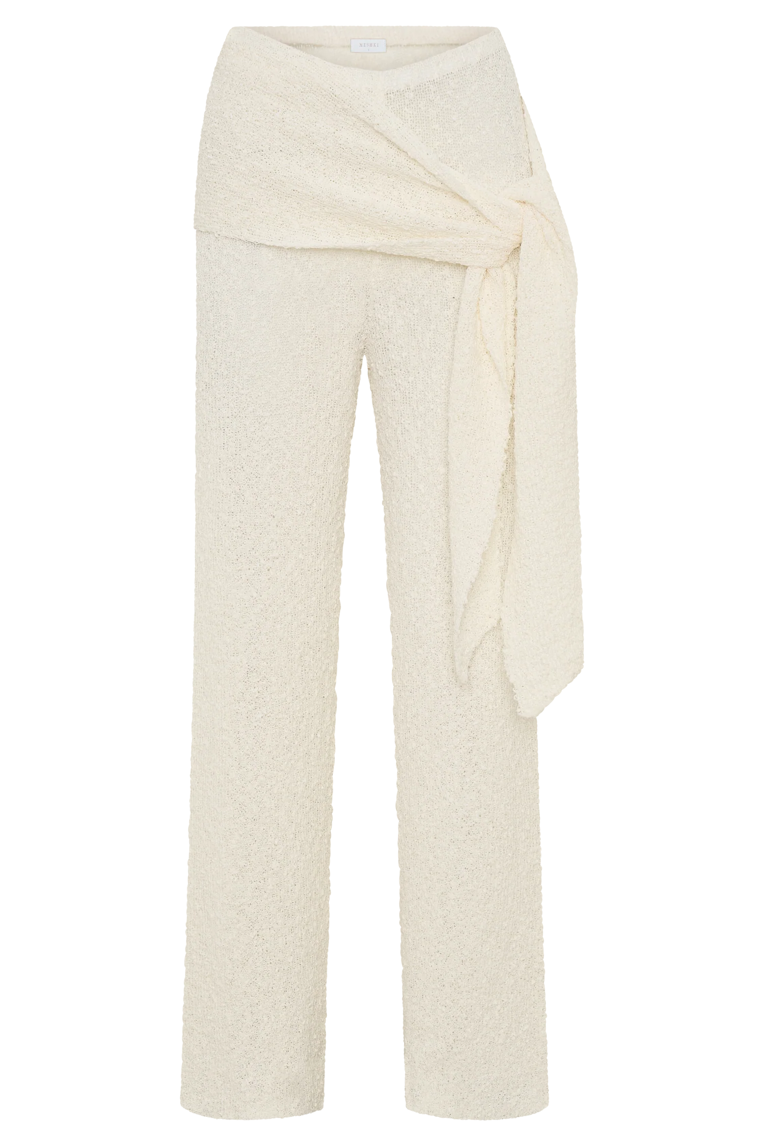 Mattais Boucle Knit Pants - Ivory
