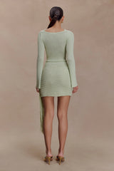 Terrymae Crochet Mini Skirt - Pastel Green