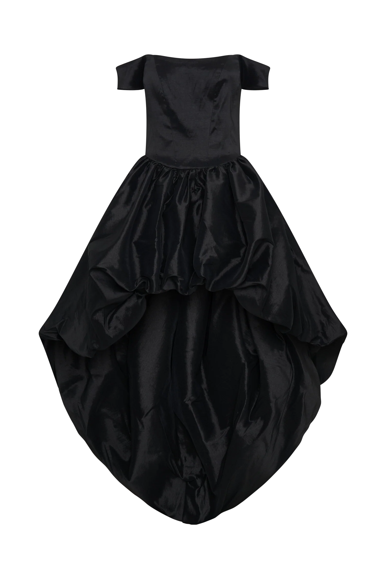 Amelia Bubble Maxi Dress - Black