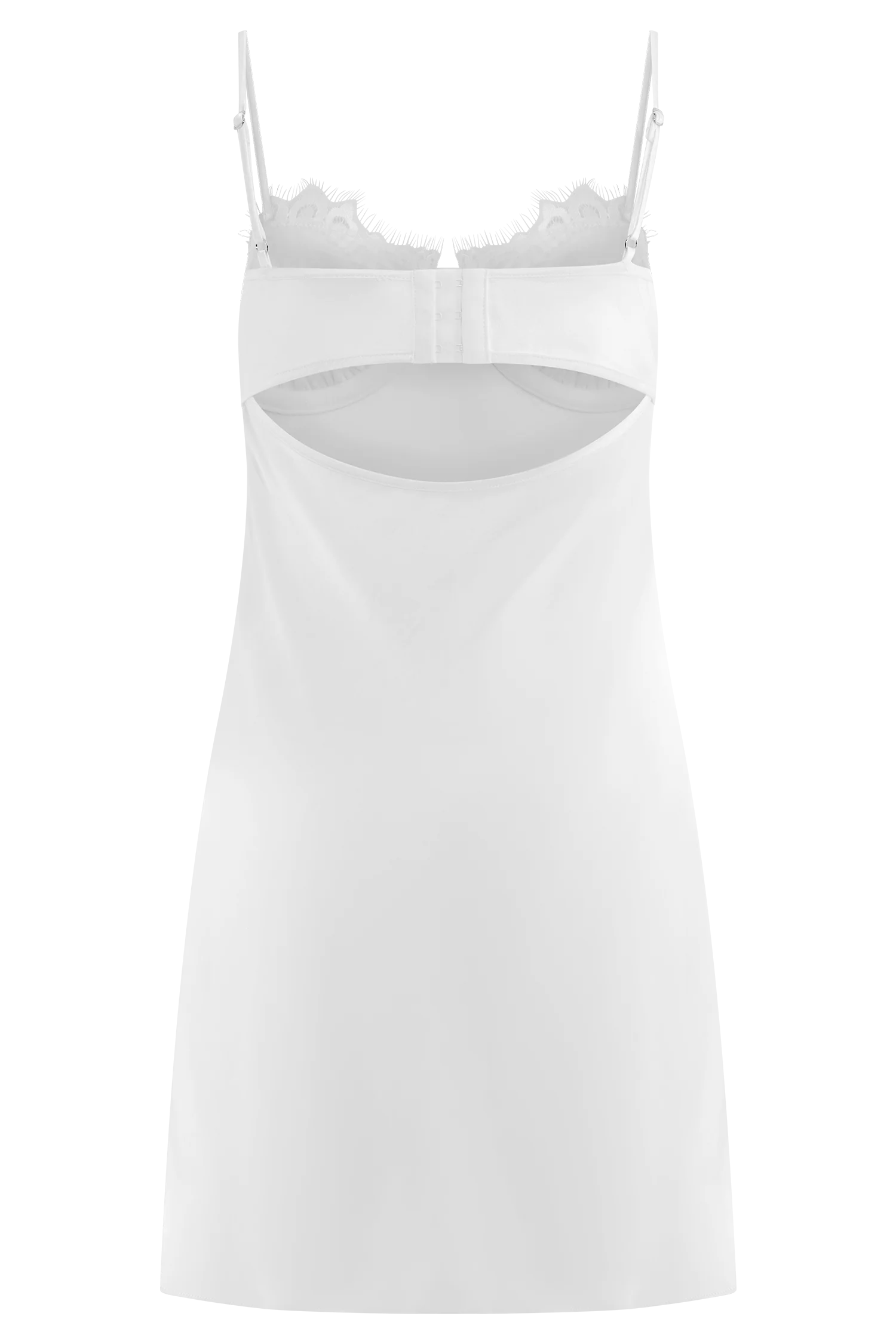 Scarlett Satin Slip Mini Dress - Ivory