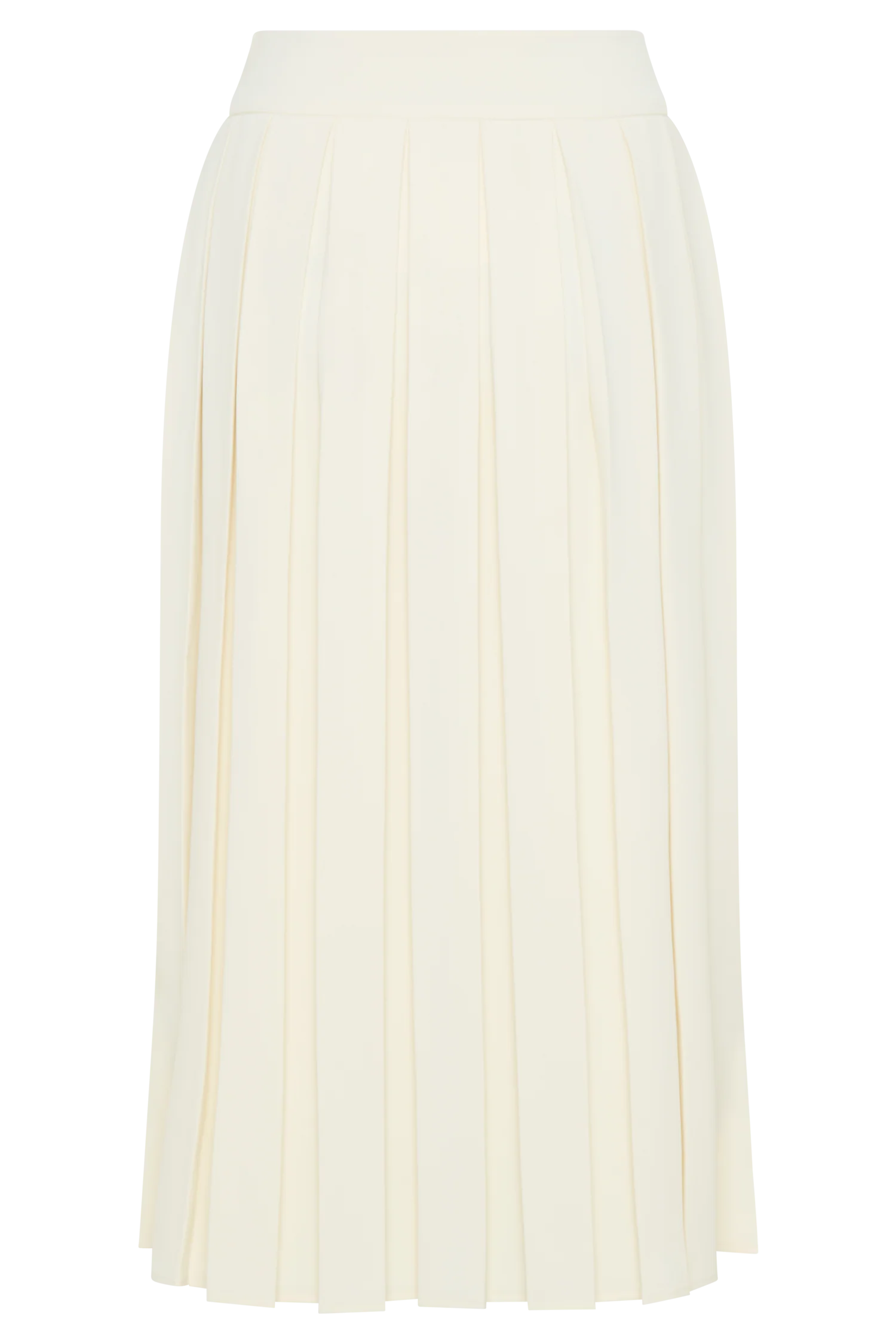 Sunny Pleated Midi Skirt - Ivory