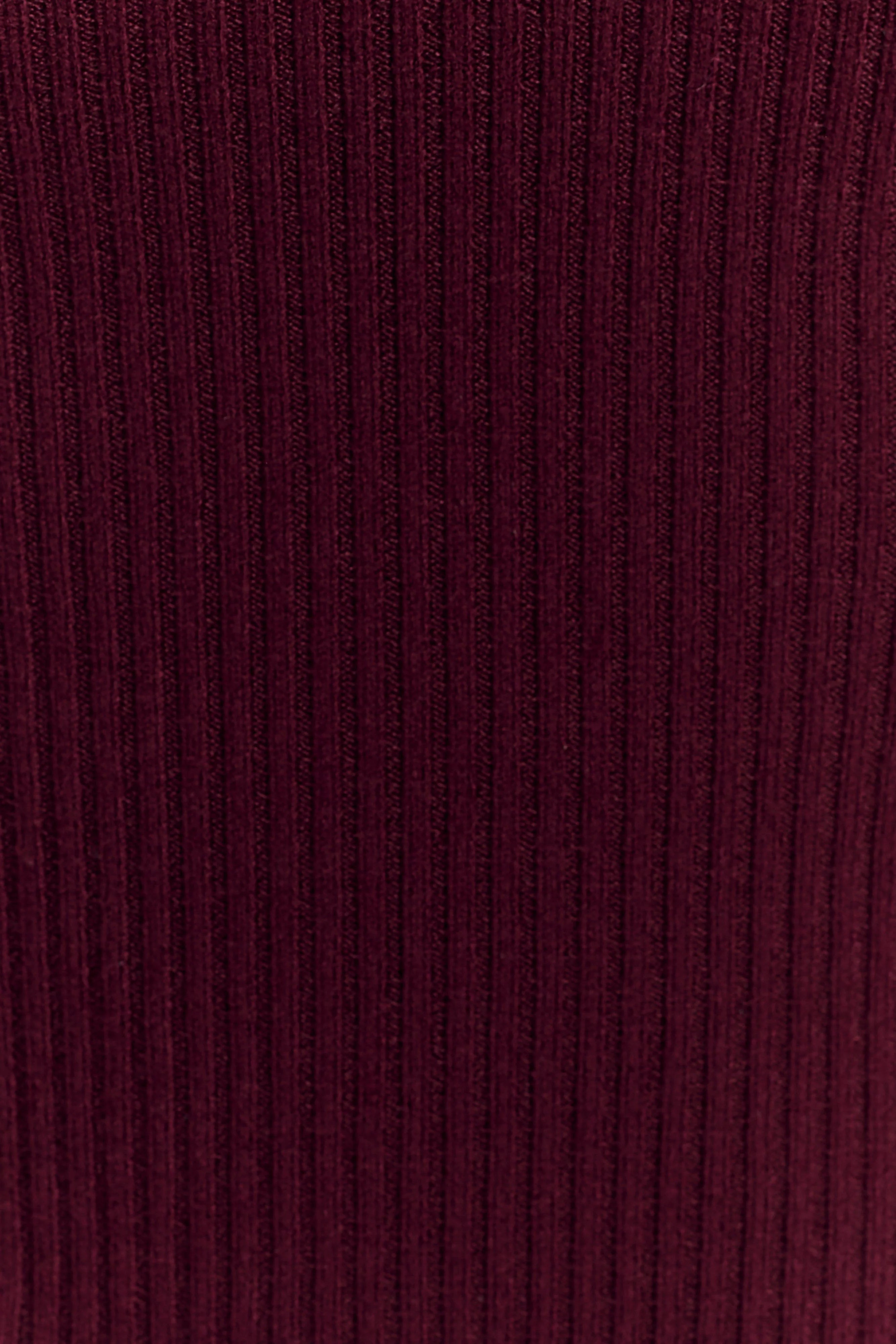 Natalya Ribbed Knit Cami Top - Merlot