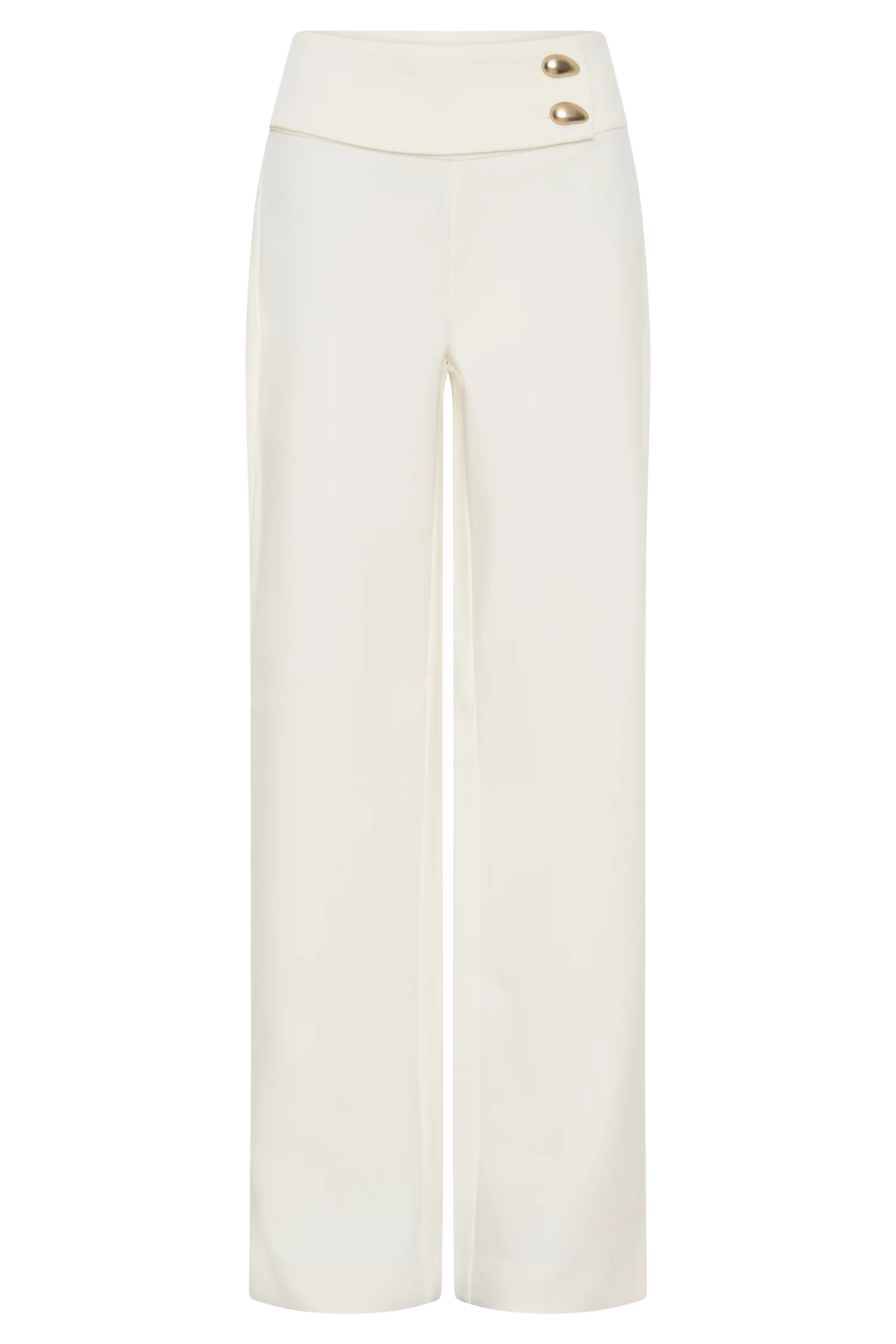 Lindie Straight Leg Suiting Pants - Ivory