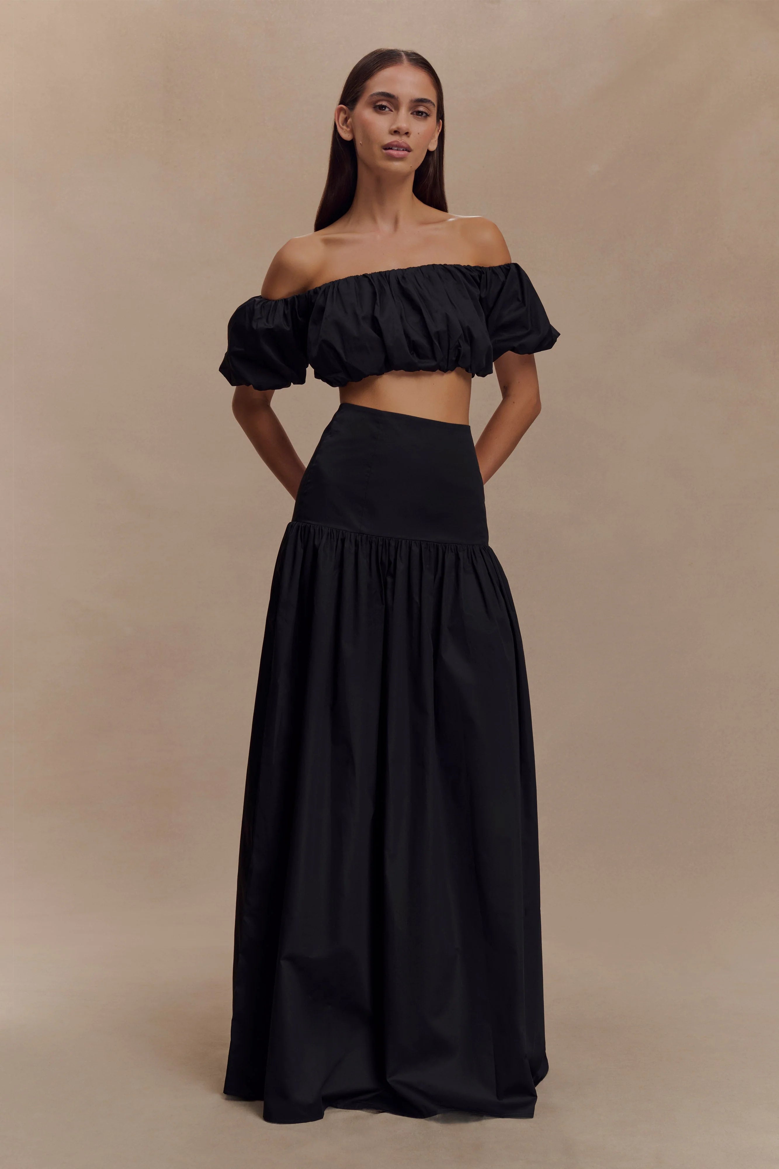 Autumn Maxi Skirt - Black