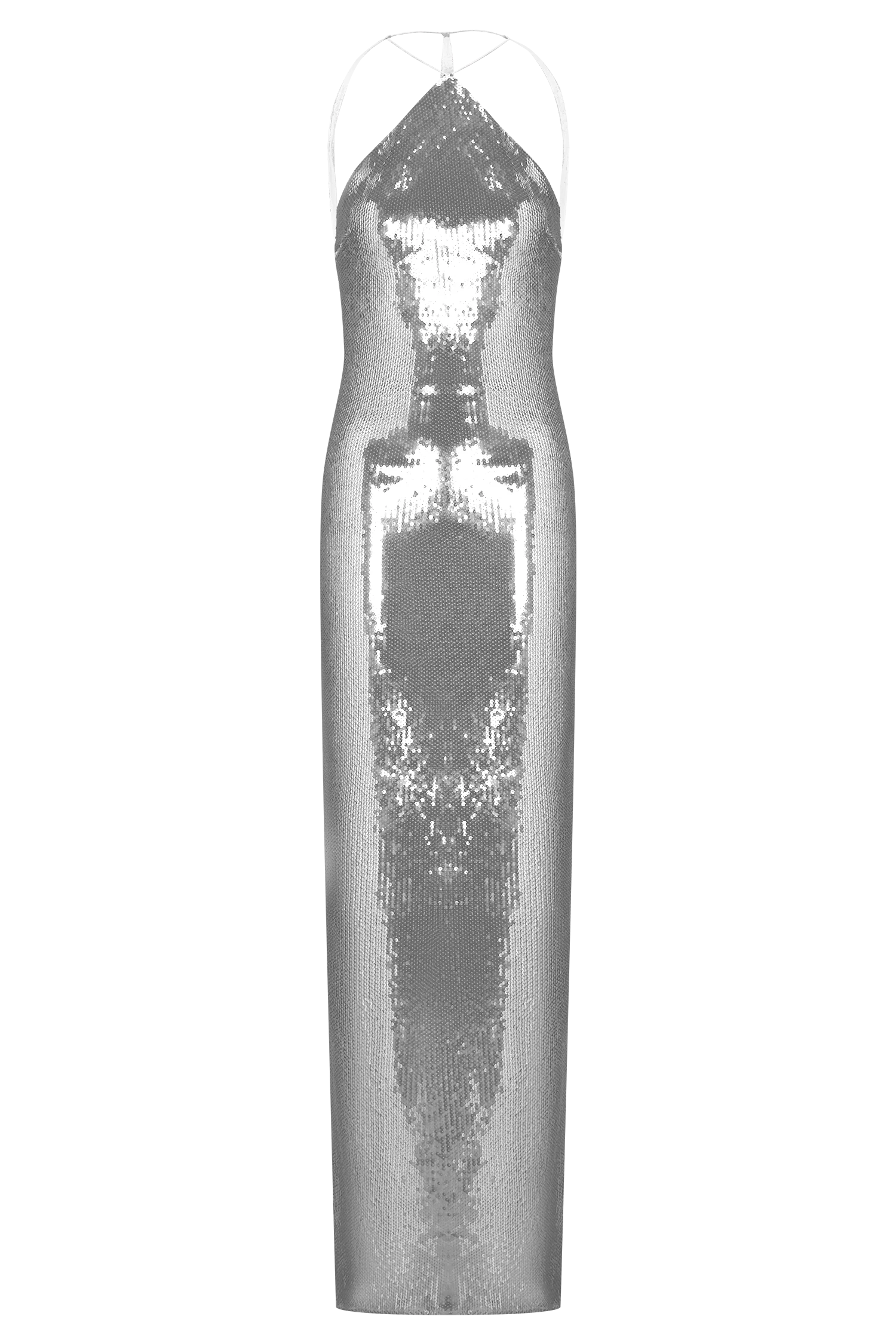 Baldwin Sequin Cut Out Maxi Dress - Silver