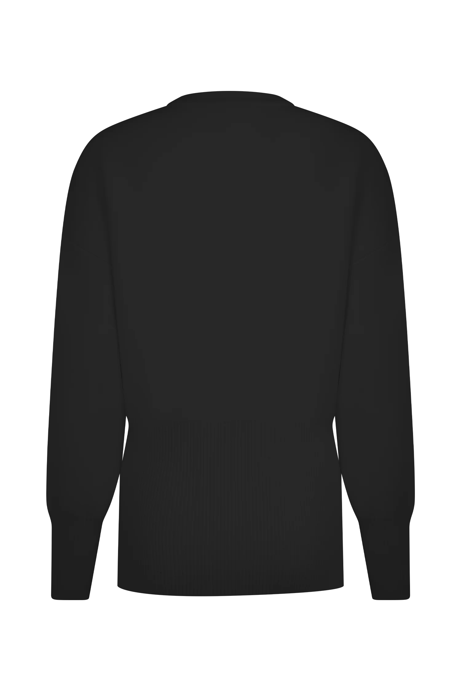 Alexia Buttoned Oversized Cardigan - Black