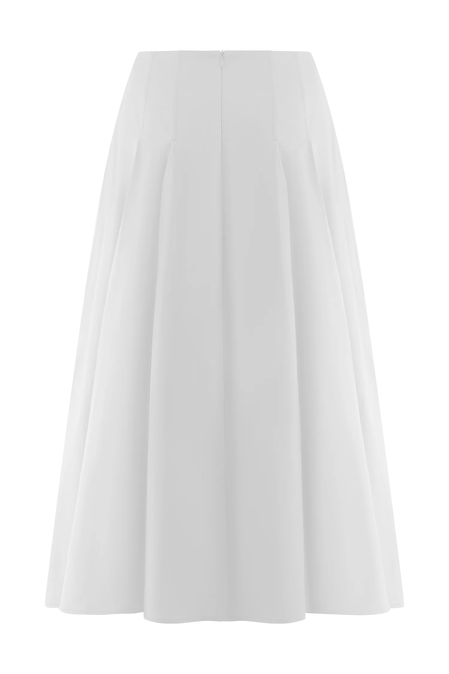 Mae A-Line Midi Skirt - White